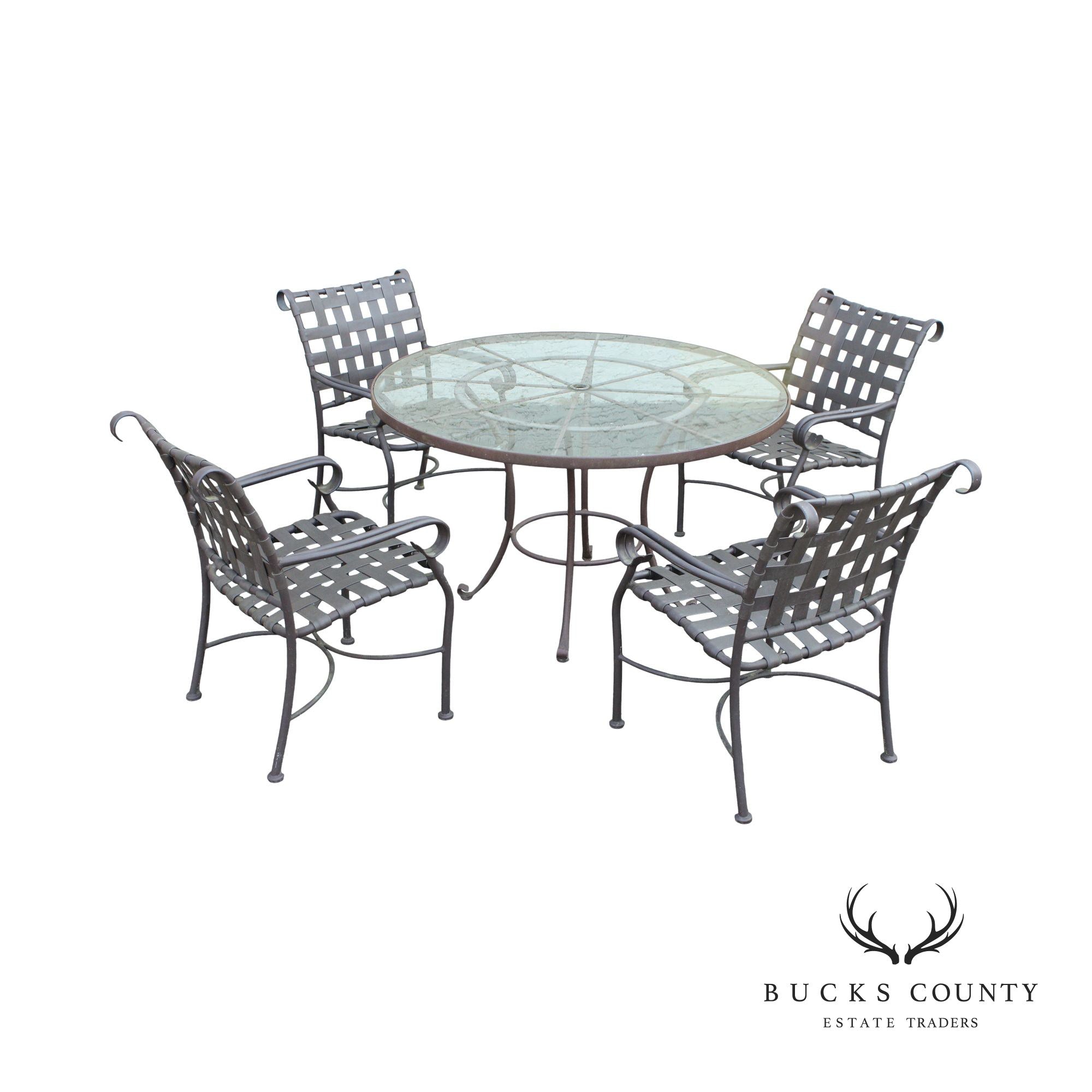 Woodard Aluminum 5-Piece Outdoor Patio Dining Set