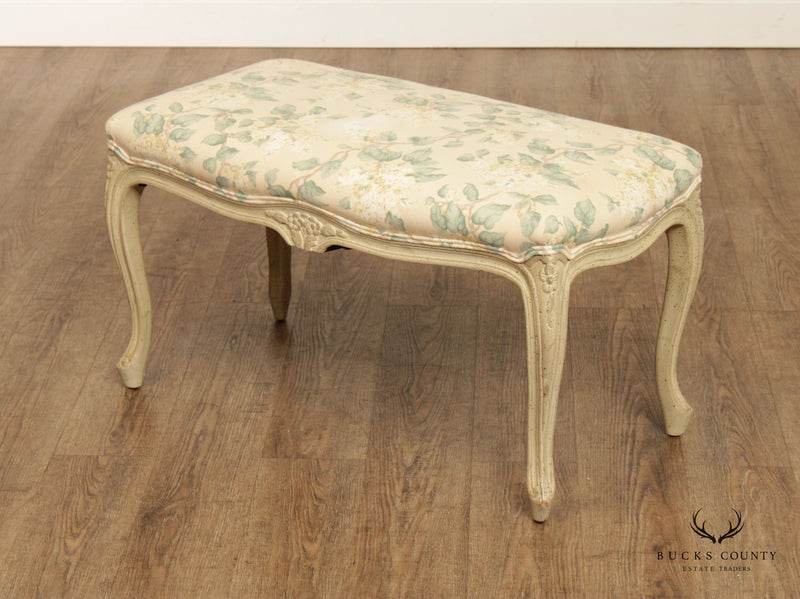 French Louis XV Style Painted Window Bench