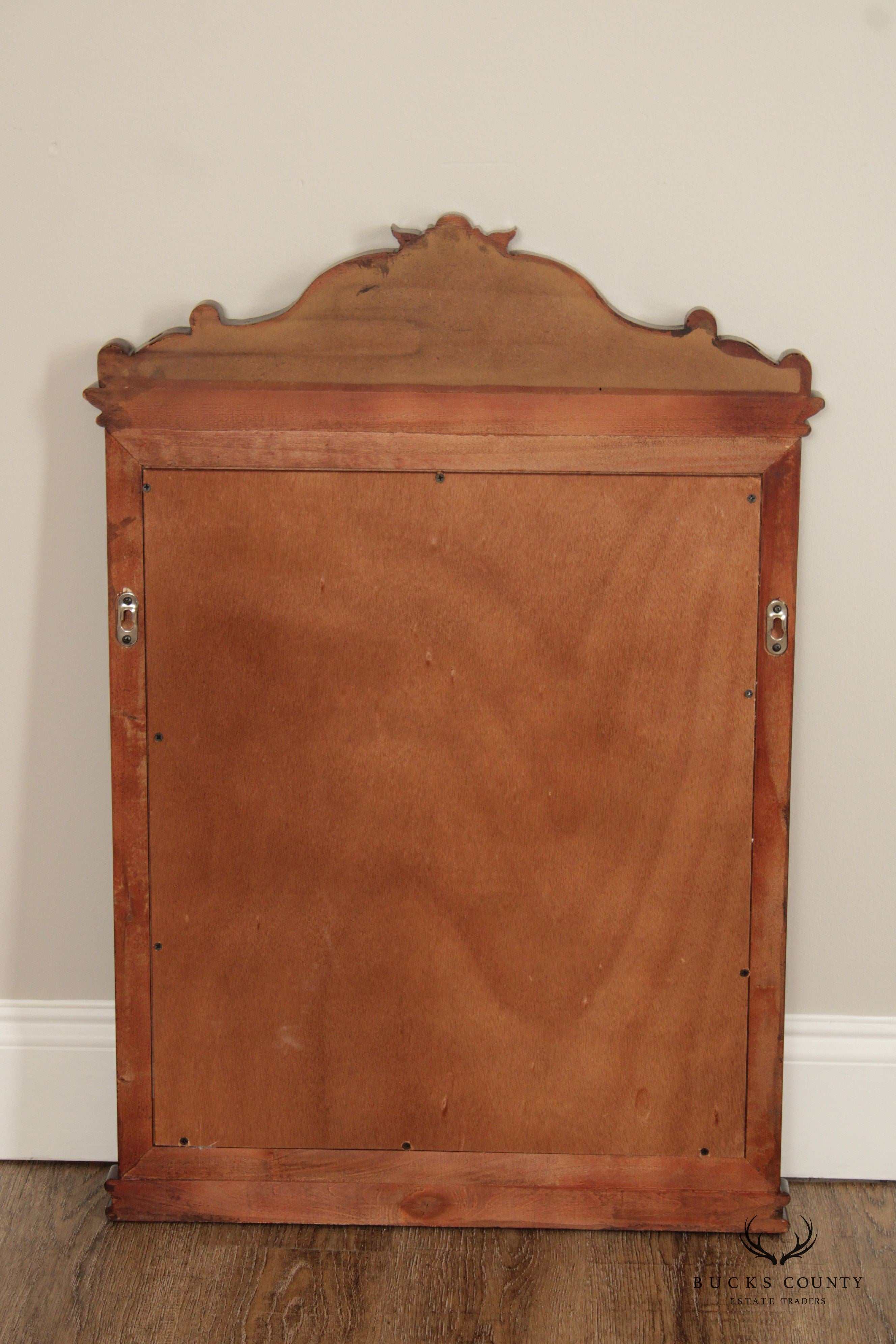 Traditional Carved Mahogany Wall Mirror