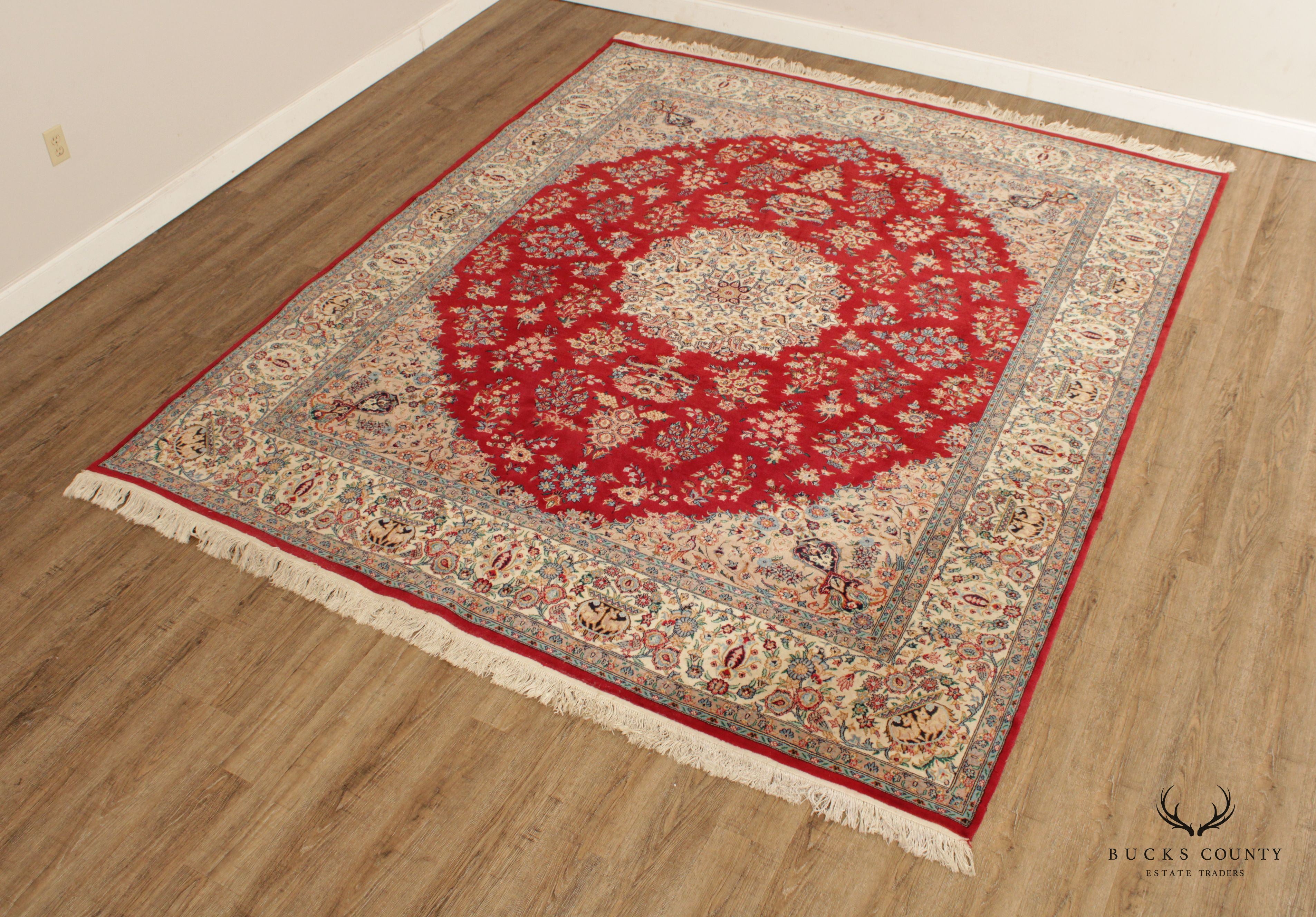 Perisan Hand Knotted Wool 10 5 x 8 3 Area Rug