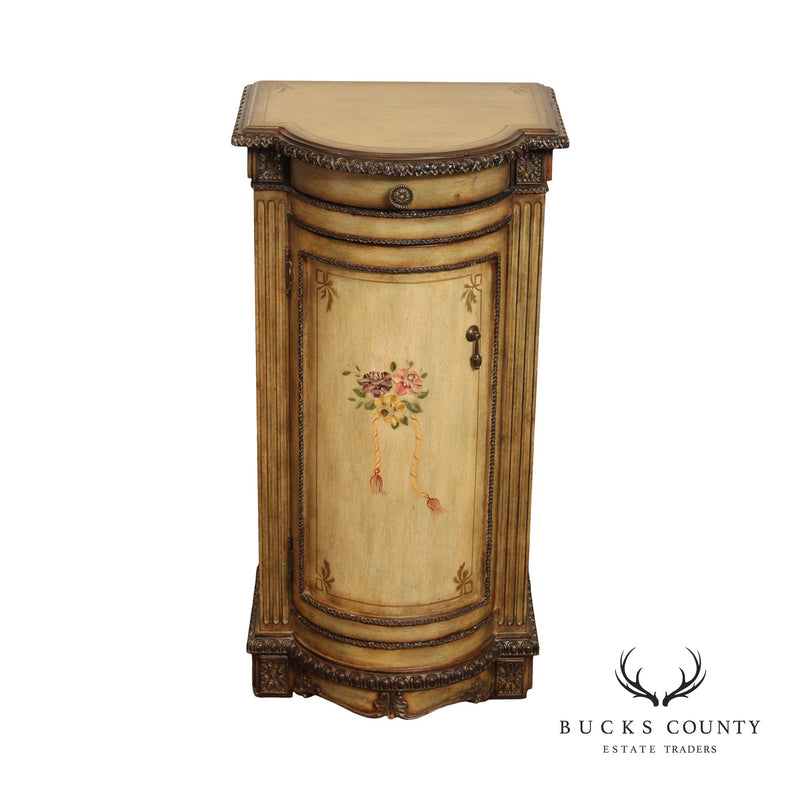 Pulaski French Style Paint Decorated Pedestal Chest