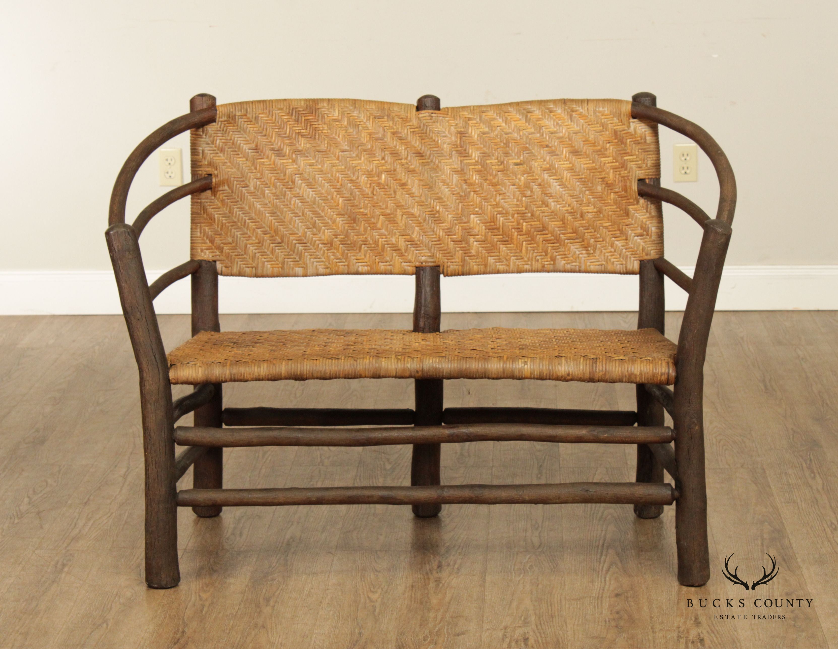 Indiana Hickory Furniture Antique Hoop Settee