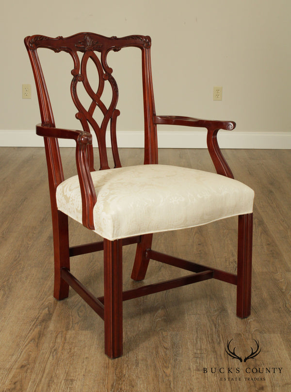 Kindel Mahogany Chippendale Style Armchair