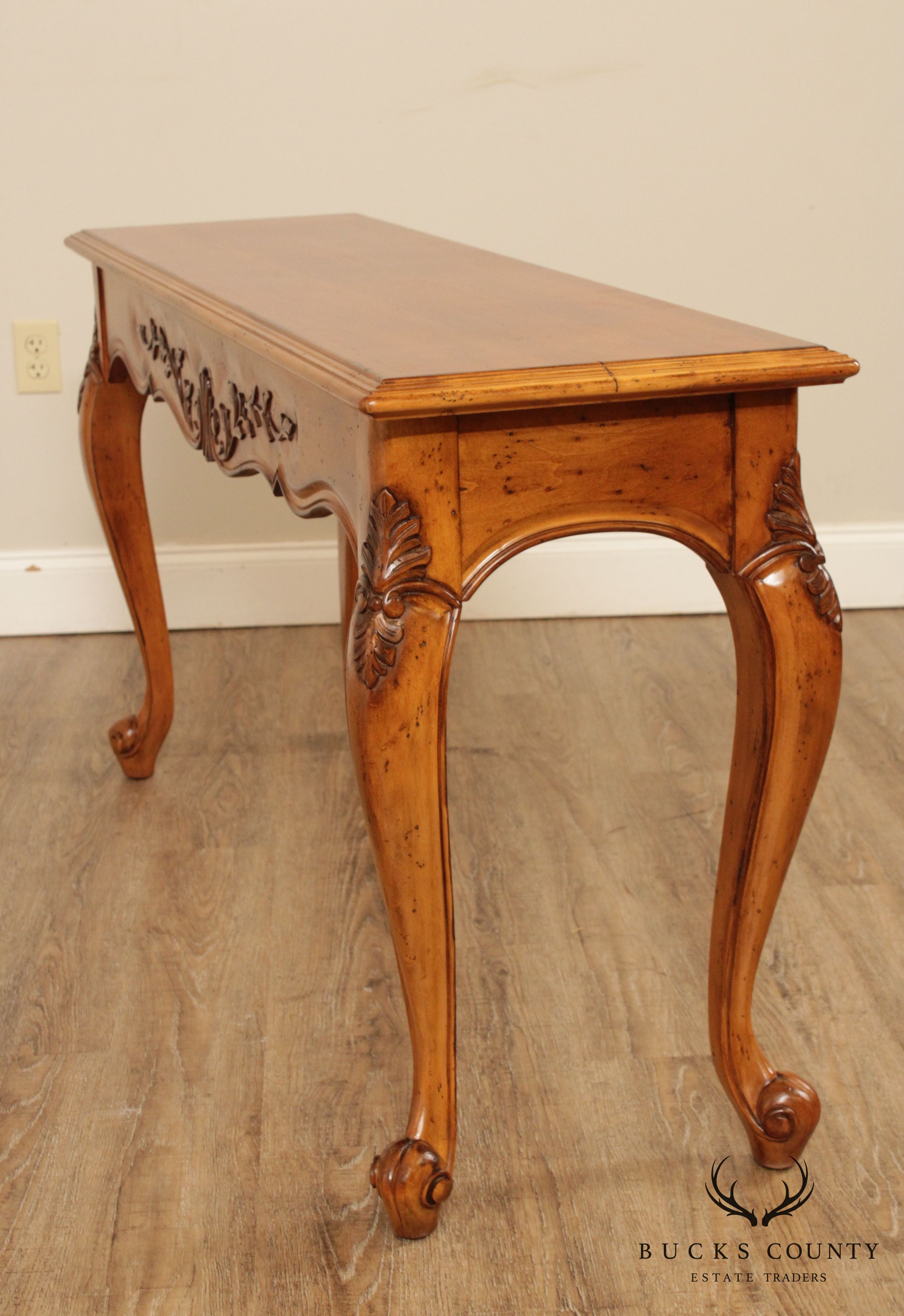 French Country Style 54 Inch Console Table