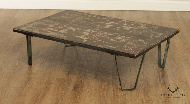 Industrial Style Reclaimed Wood Coffee Table