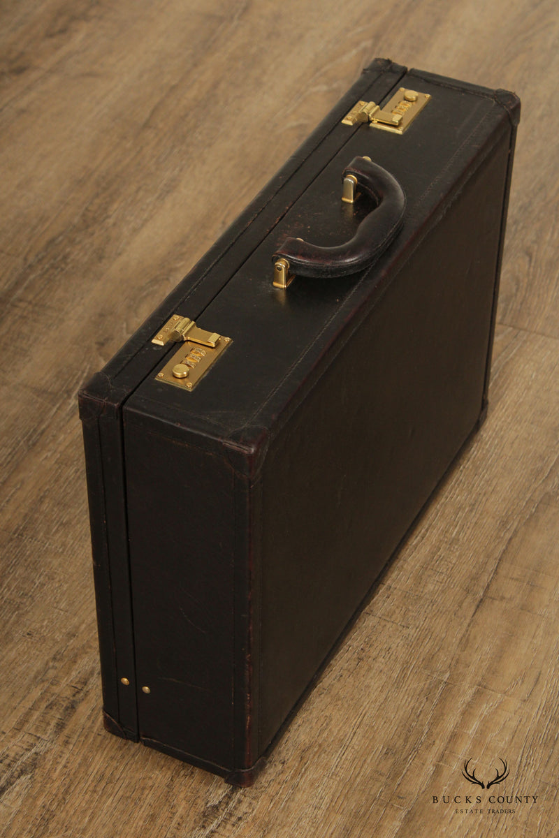 Bally Italian Brown Leather Executive Briefcase