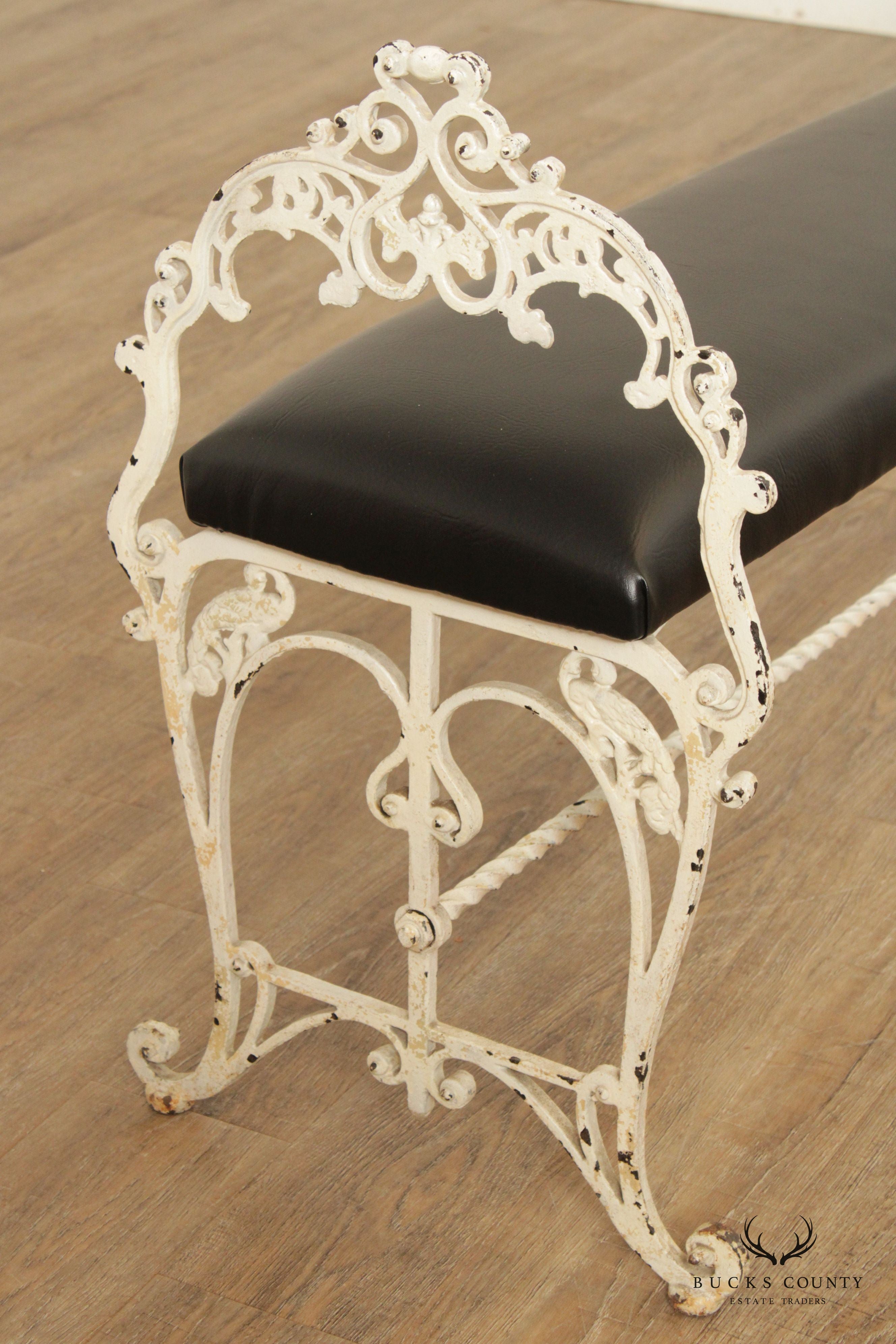 Antique Victorian Cast Iron Bench