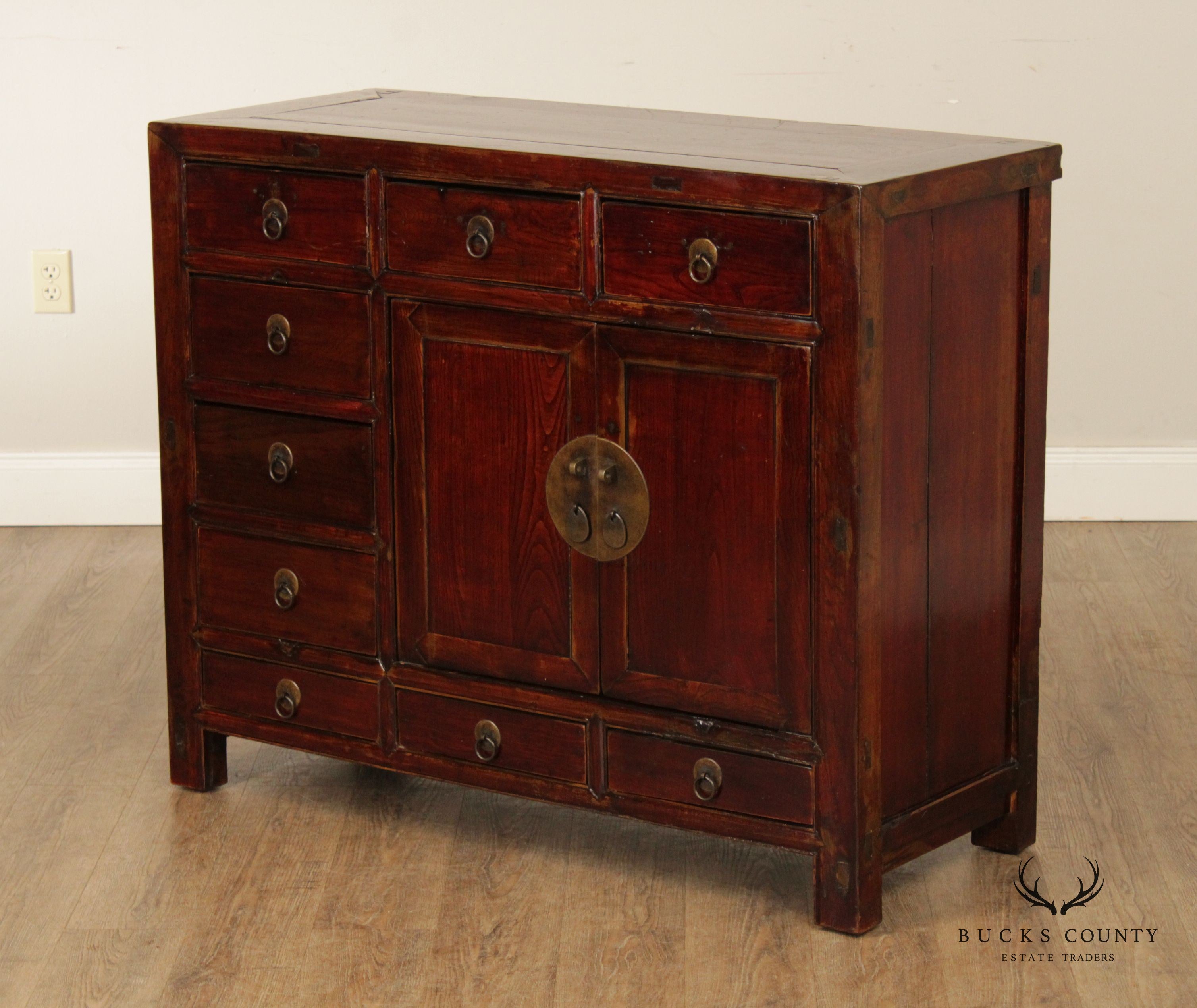 Chinese 19th Century Antique Hardwood Server Cabinet