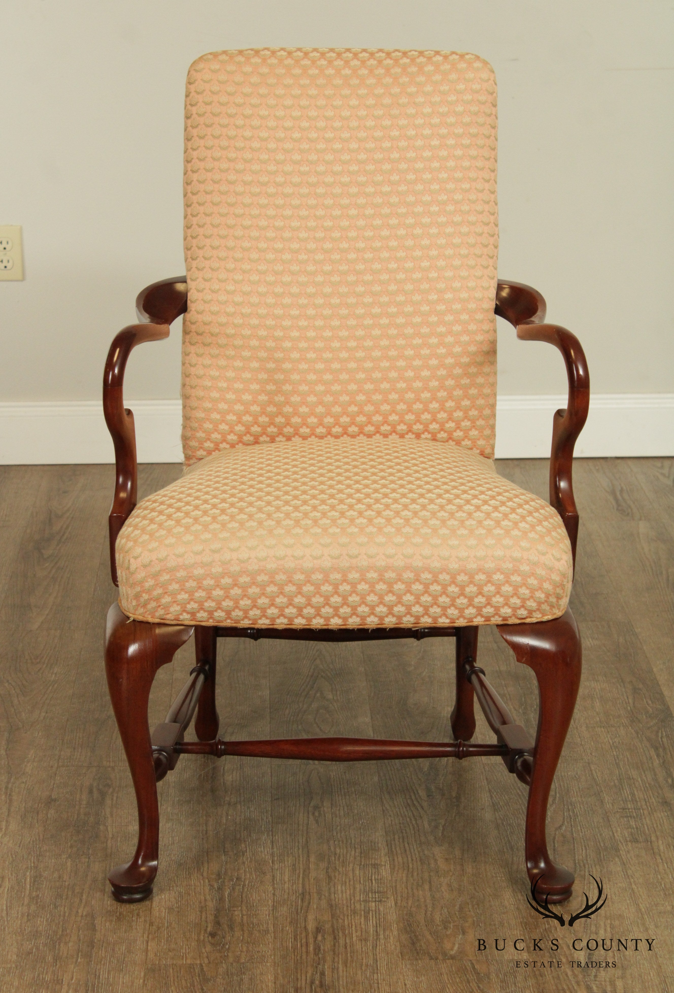 Southwood Mahogany Queen Anne Style Armchair