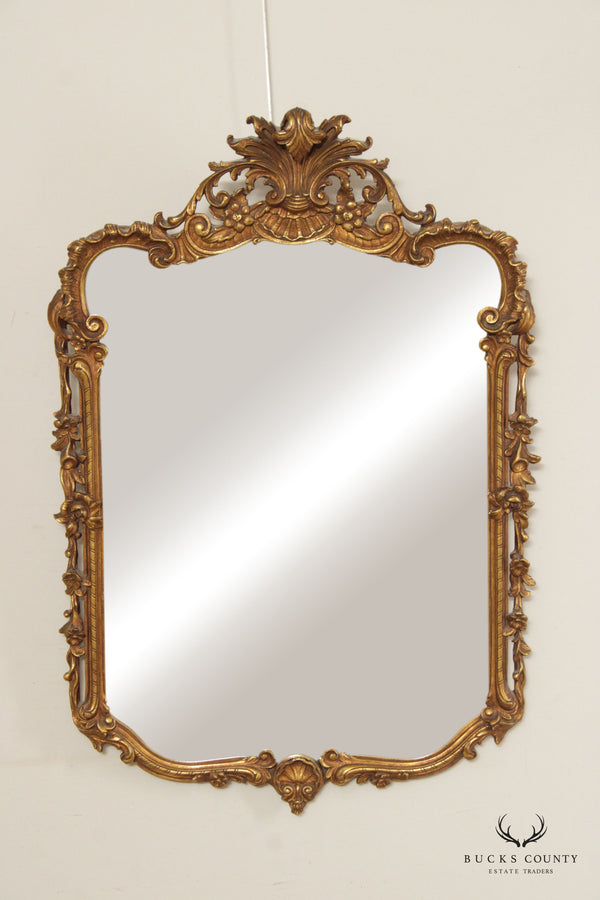 Antique Rococo Revival Carved Frame Wall Mirror