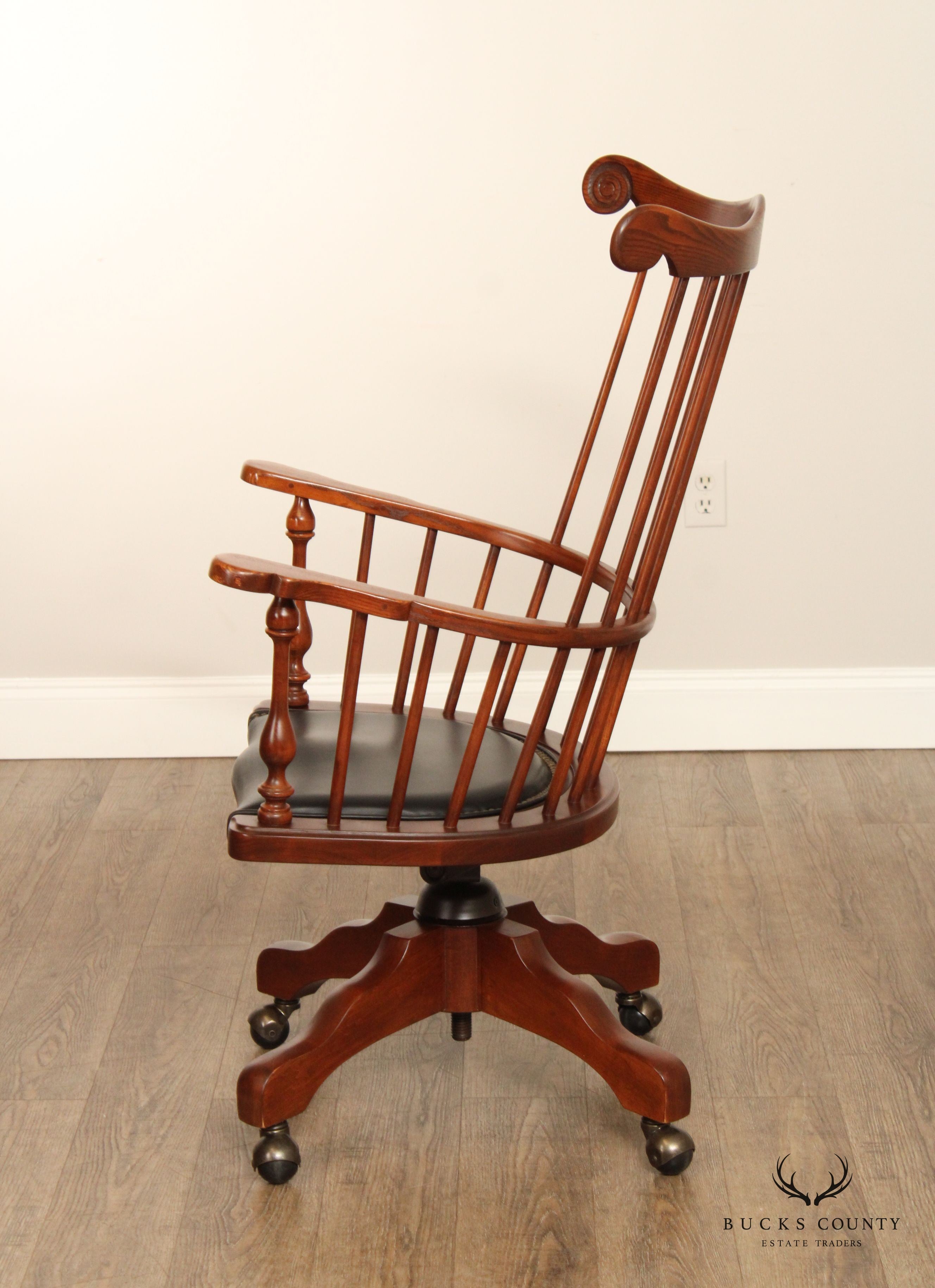 Frederick Duckloe Comb Back Windsor Office Desk Chair