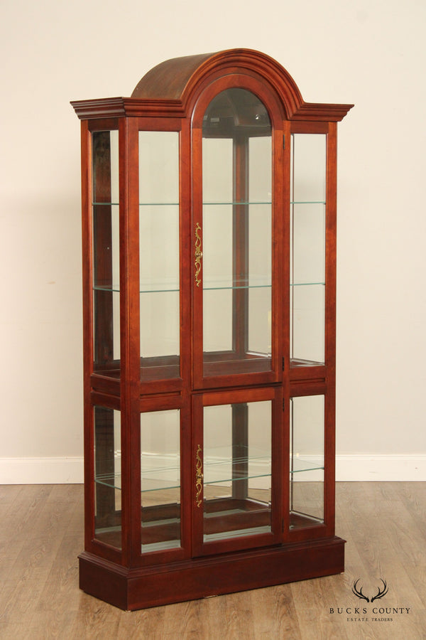 Transitional Style Cherry Display or China Cabinet