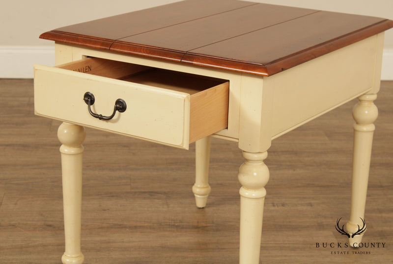 Ethan Allen Country Crossings Painted Maple End Table