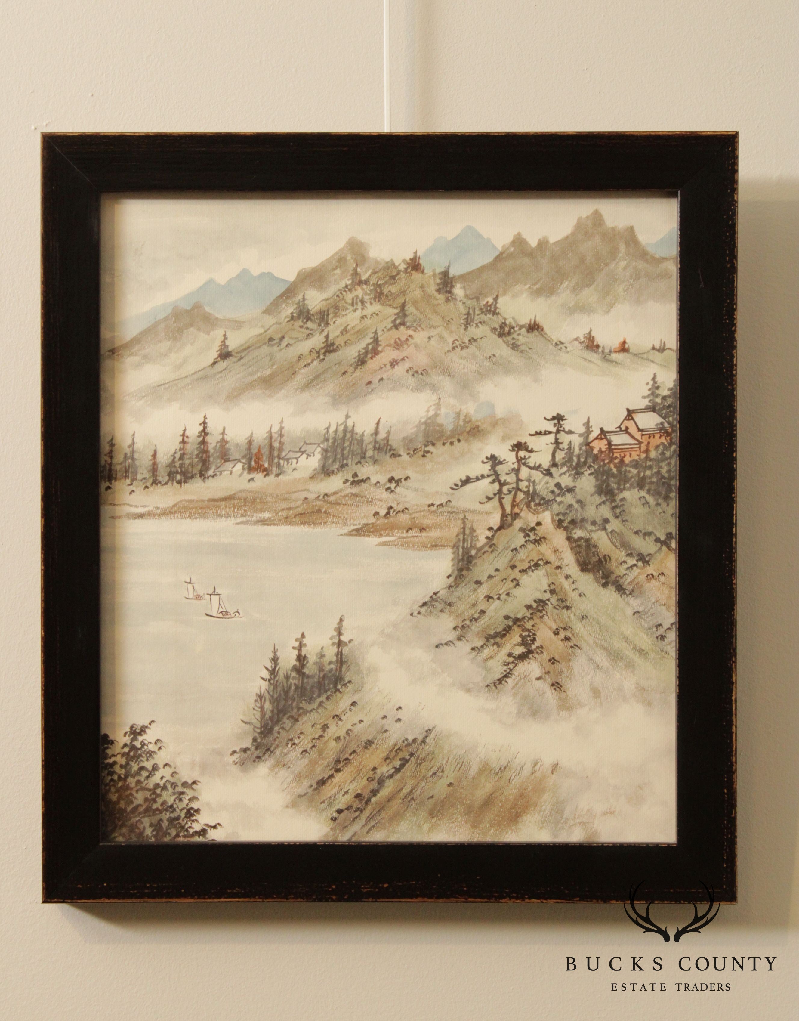 Palladio Custom Frame Asian Landscape Fine Art Print