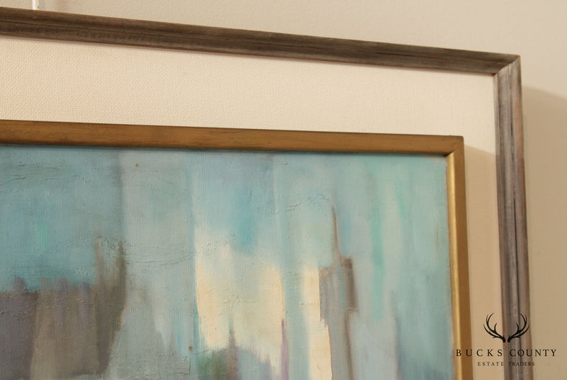 Johanna Secor ' Exodus' Impressionist Cityscape Original Painting