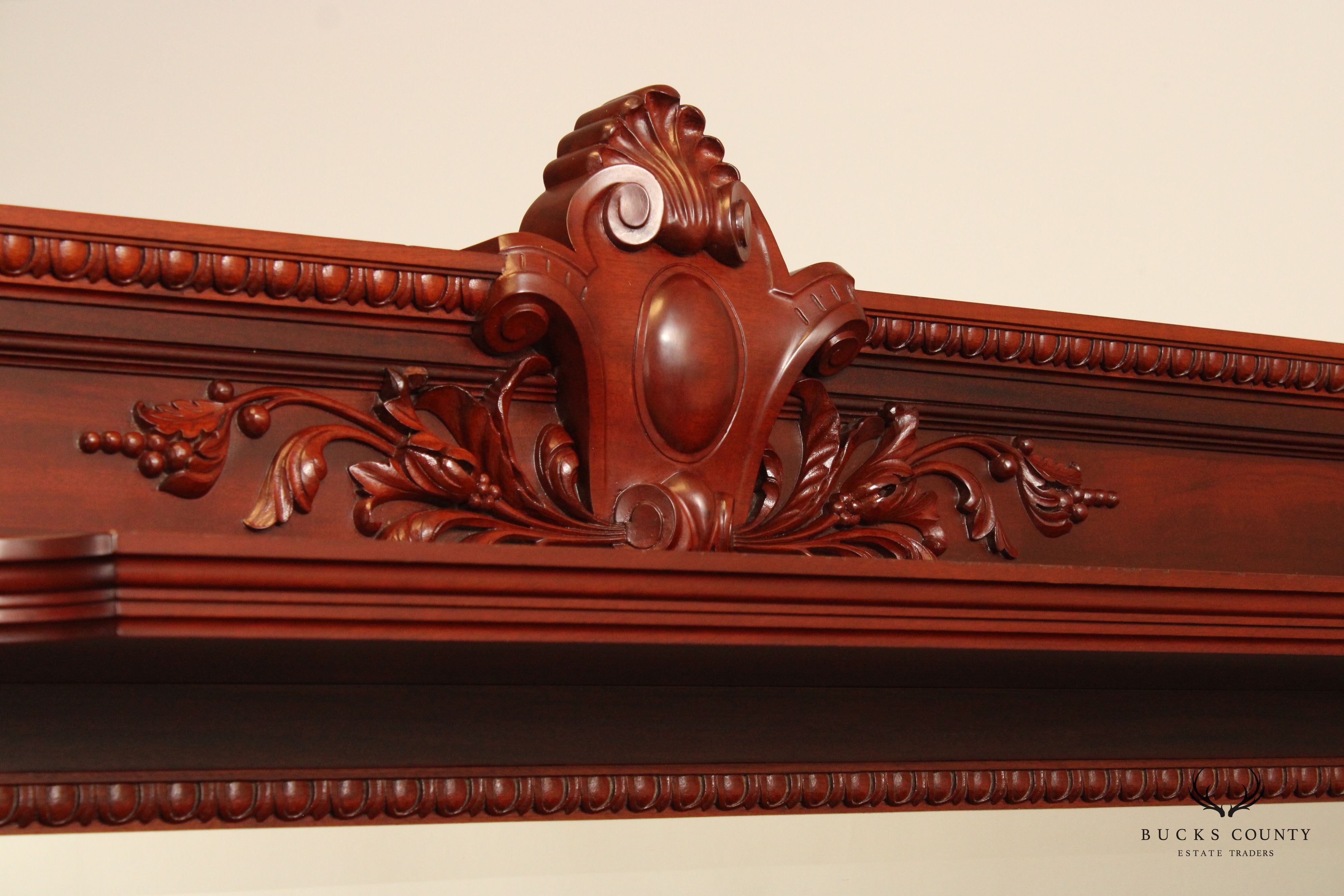 Renaissance Revival Carved Mahogany Sideboard with Mirror