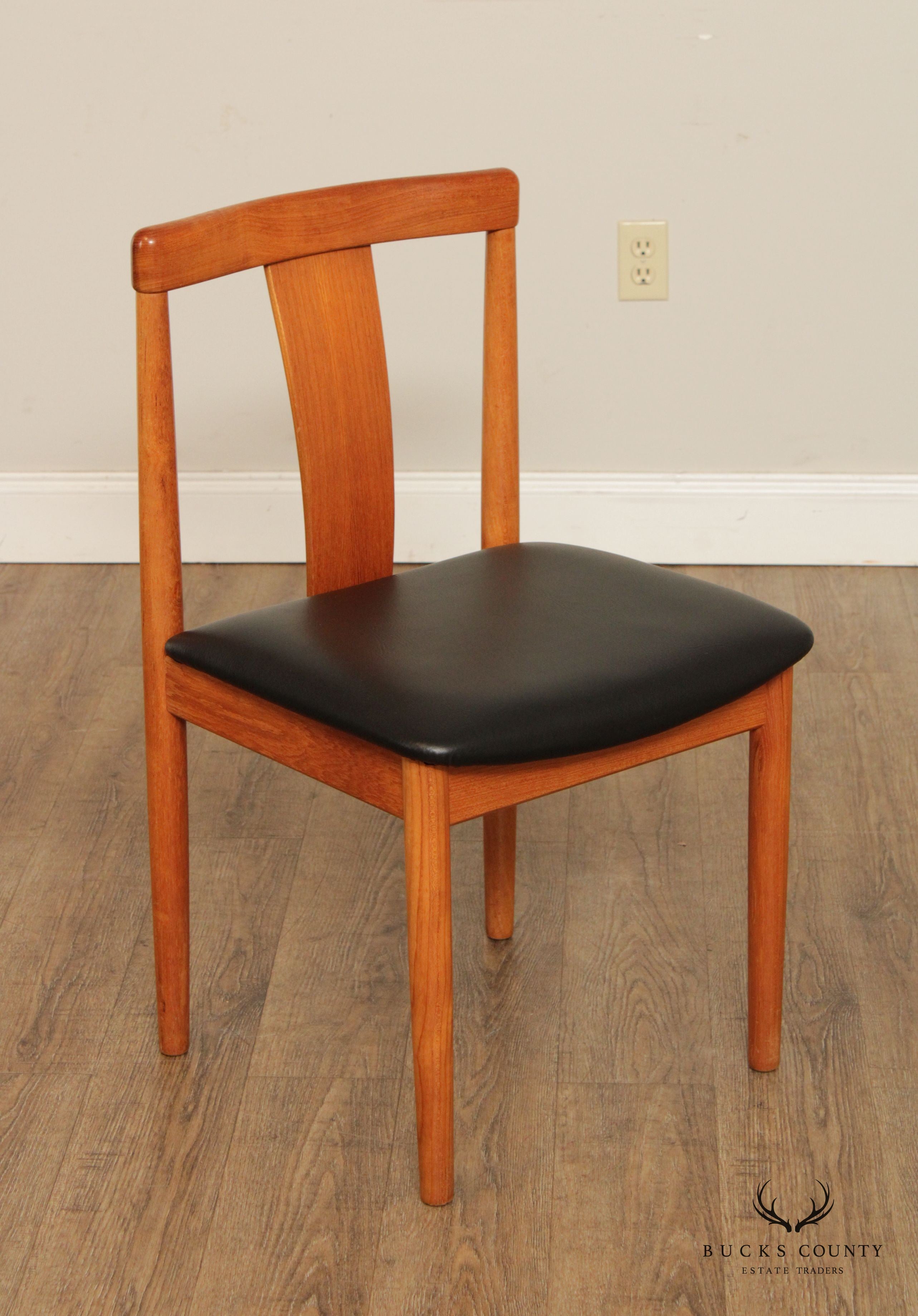 Danish Modern Pair of Teak Side Chairs