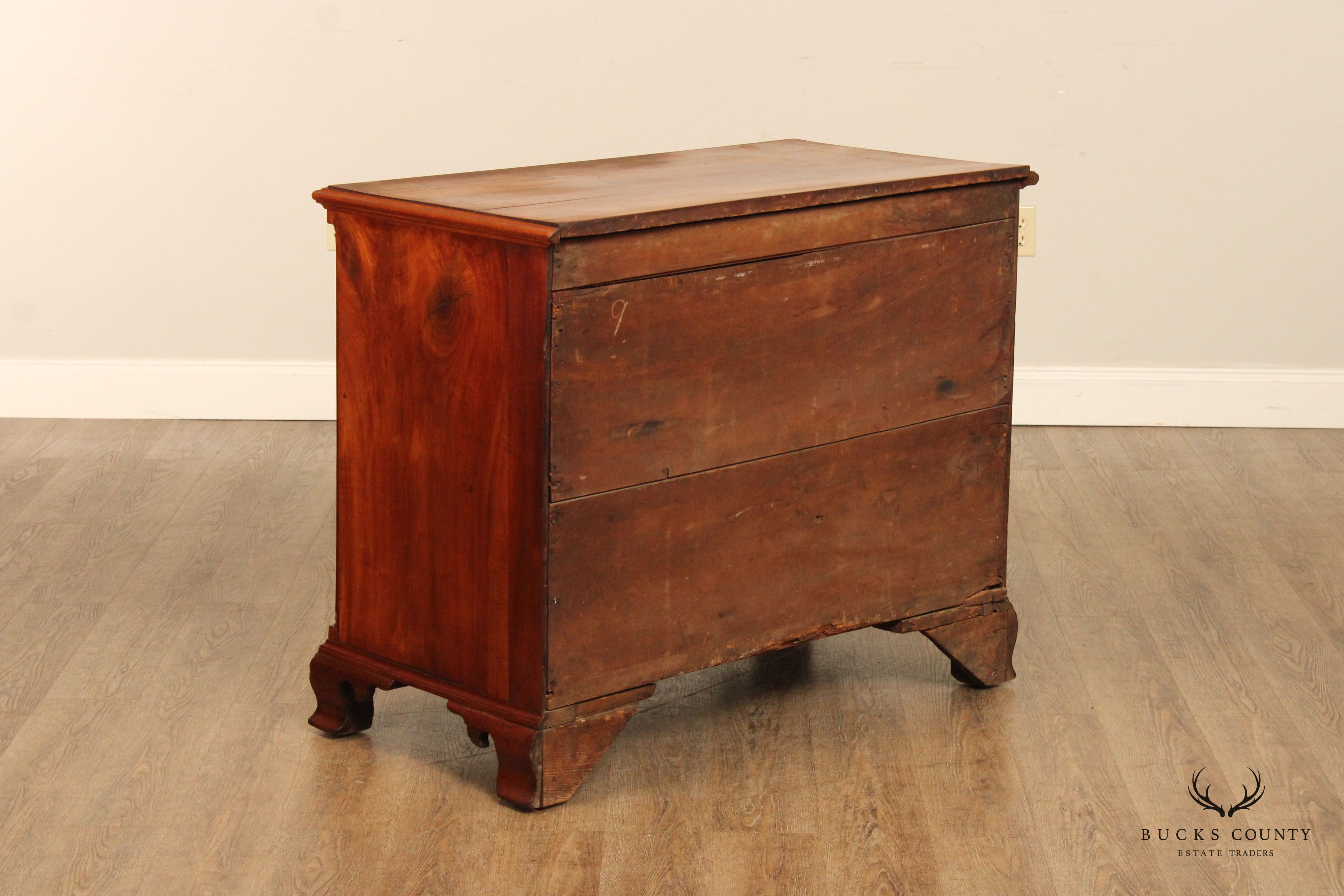 Antique Chippendale Cherry Chest of Drawers