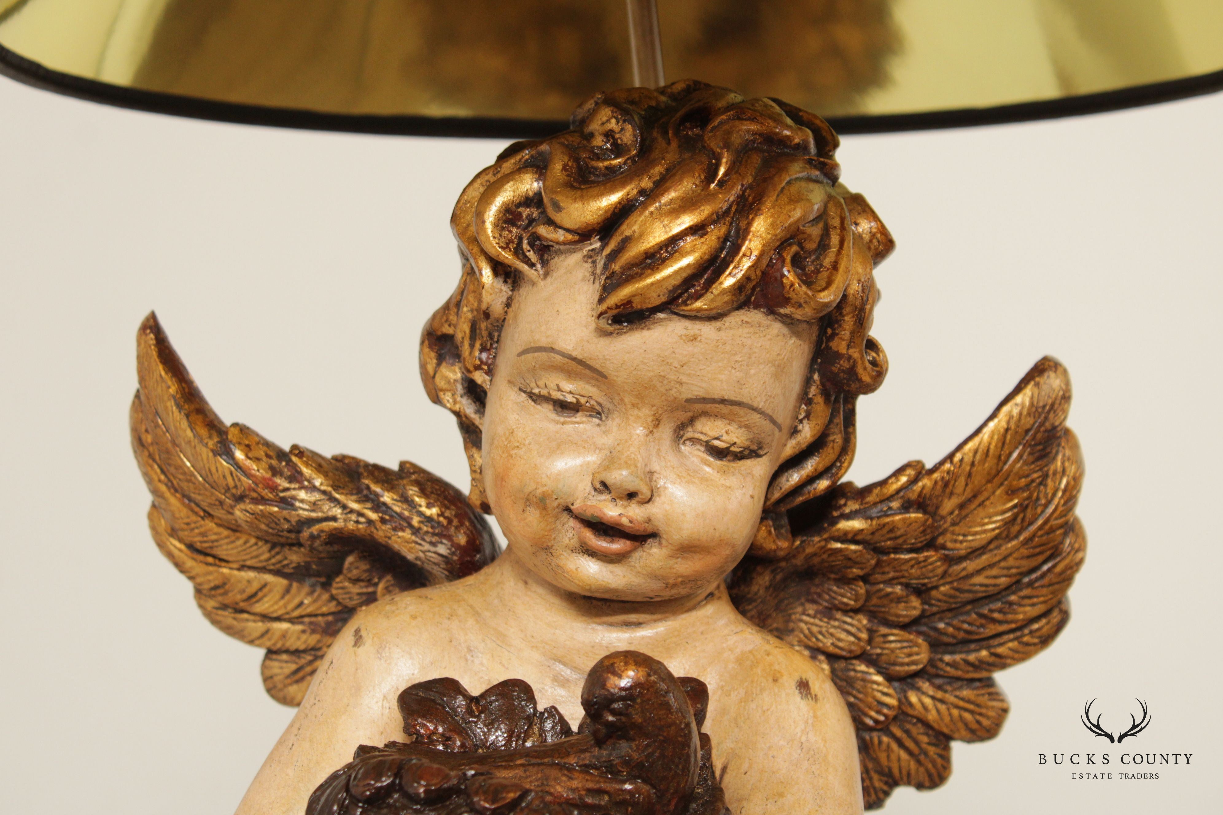 Italian Renaissance Style Cherub Table Lamp