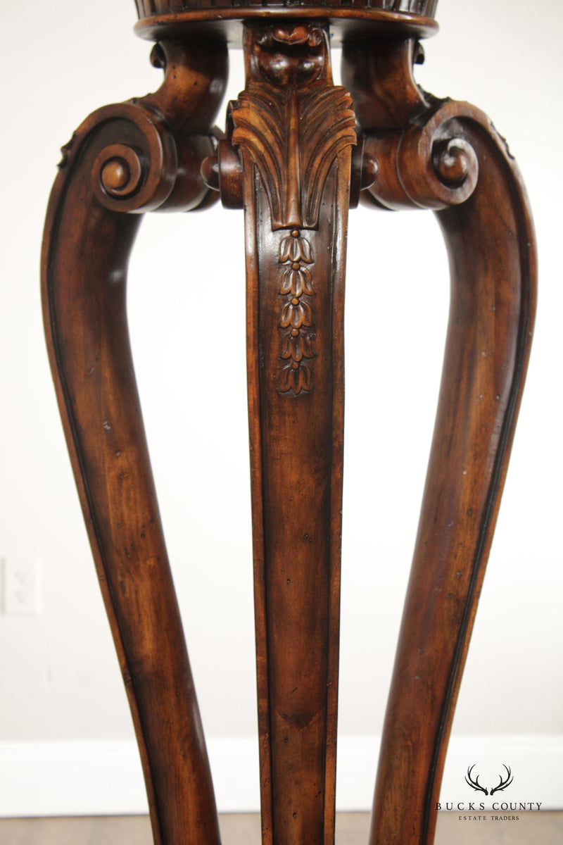 John Richard Regency Style Carved Pair Pedestals Stands