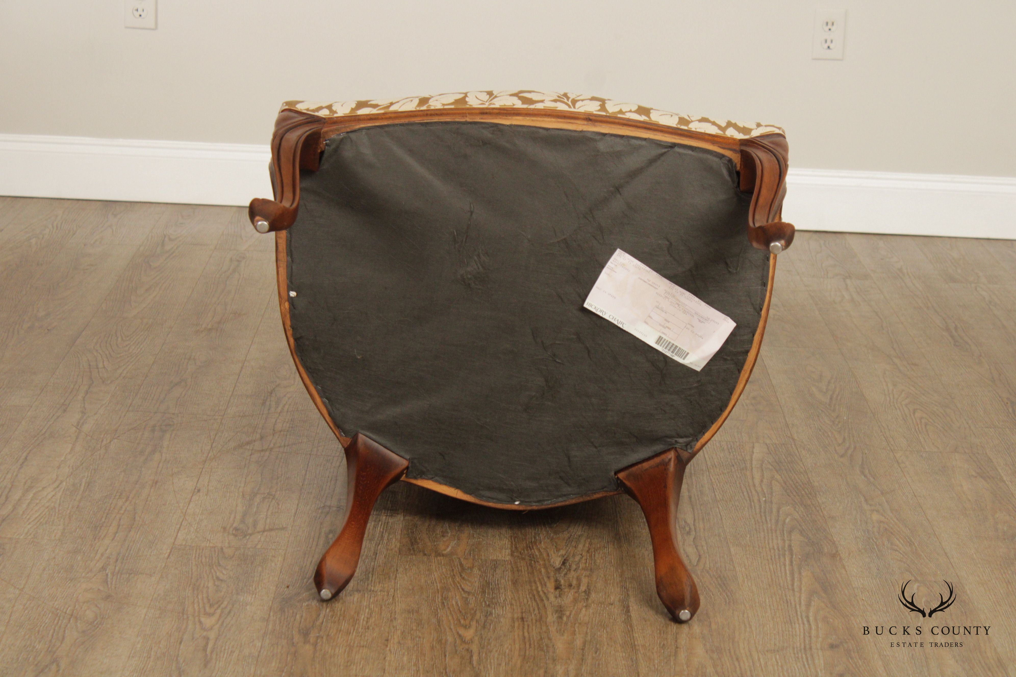Hickory Chair French Louis XV Style Pair of Fauteuil Armchairs