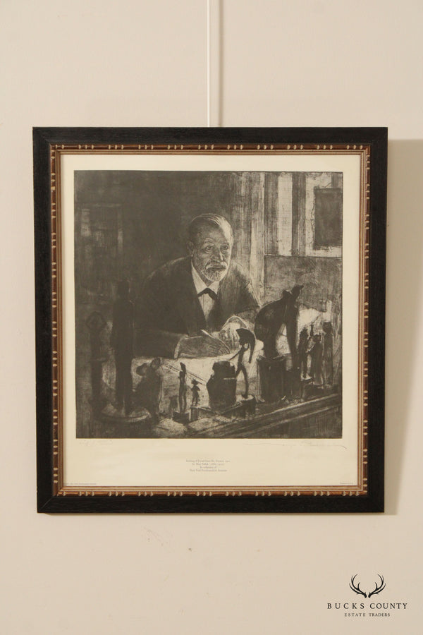 Max Pollak Framed Print of Sigmund Freud