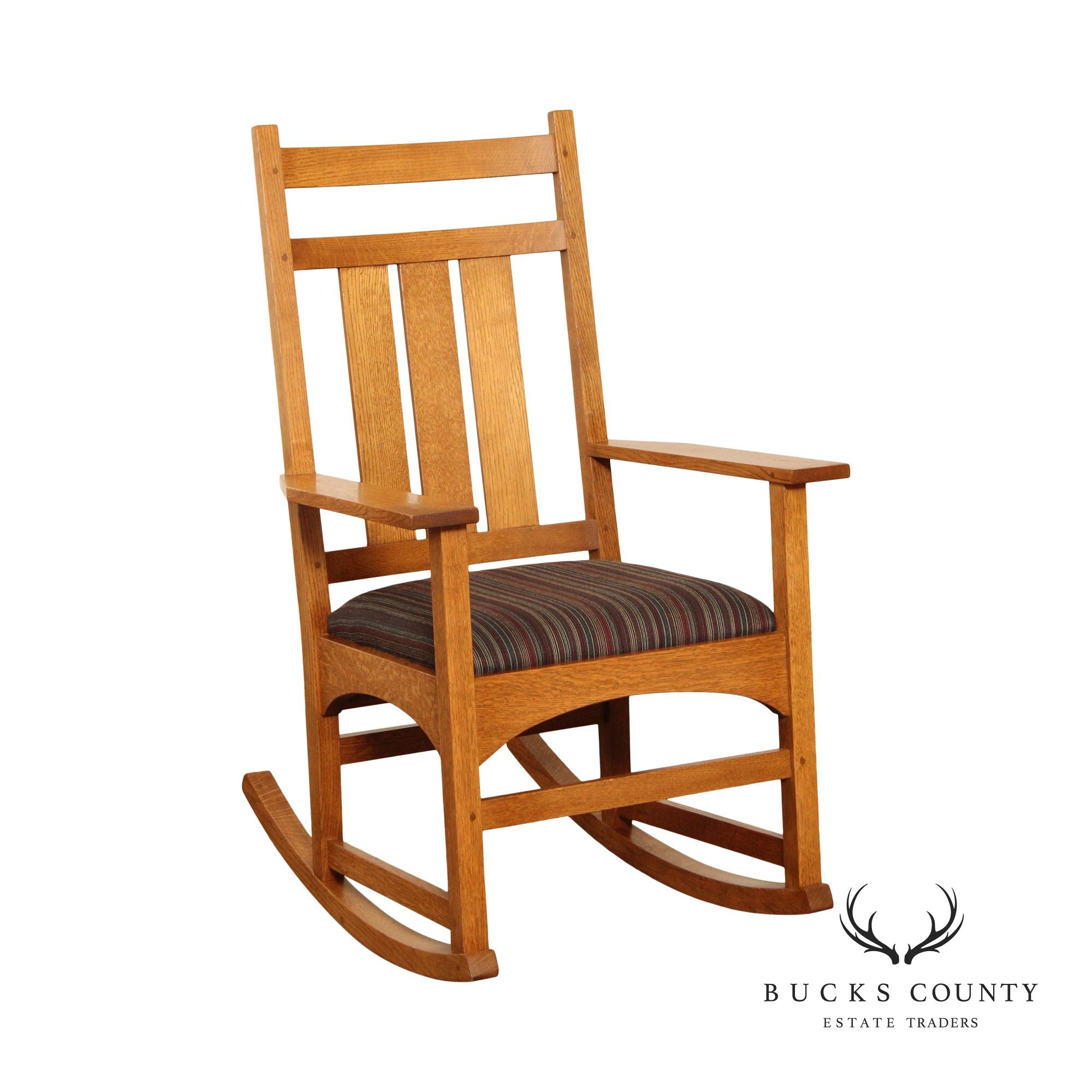 Stickley Mission Collection Harvey Ellis Oak Rocking Chair