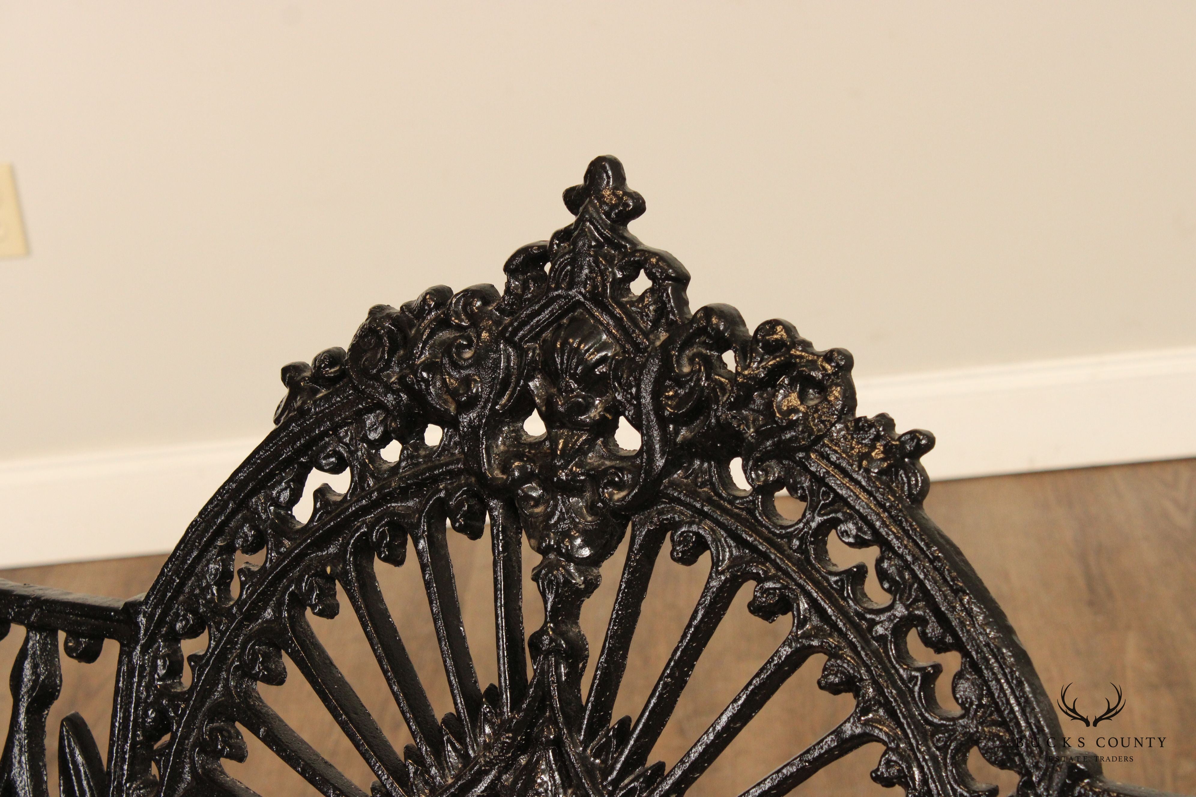Victorian Style Quality Cast Iron Outdoor Garden Bench