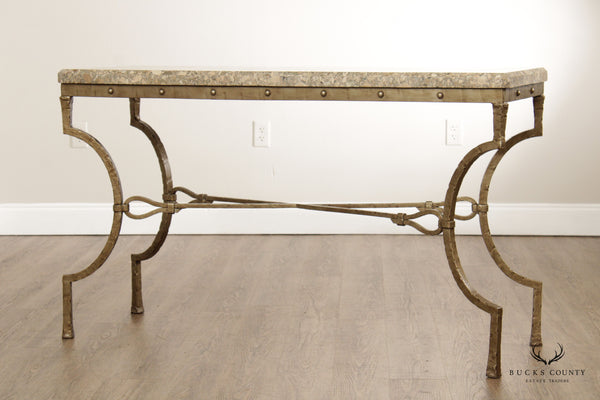 Industrial Style Steel Console Table