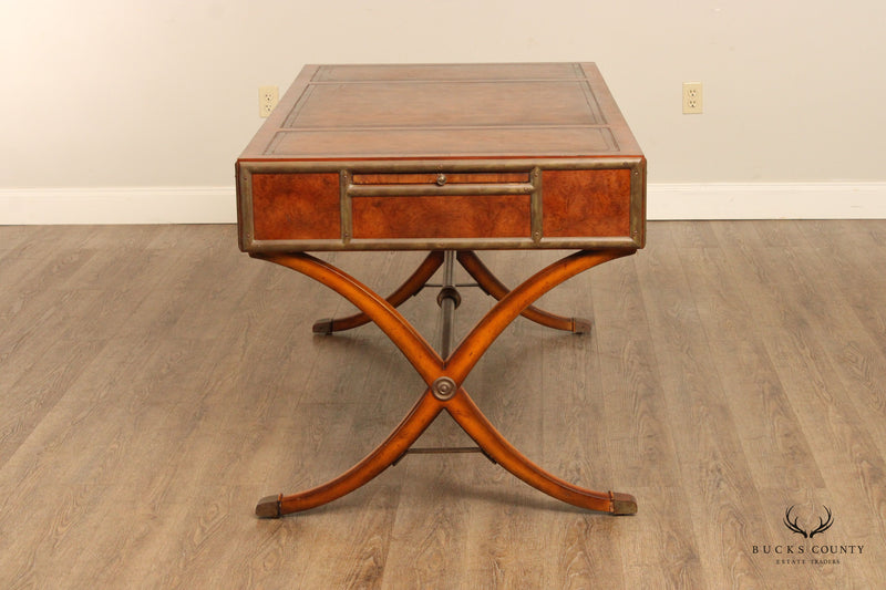 Thomasville Ernest Hemingway Collection Campaign Style Leather Top Writing Desk