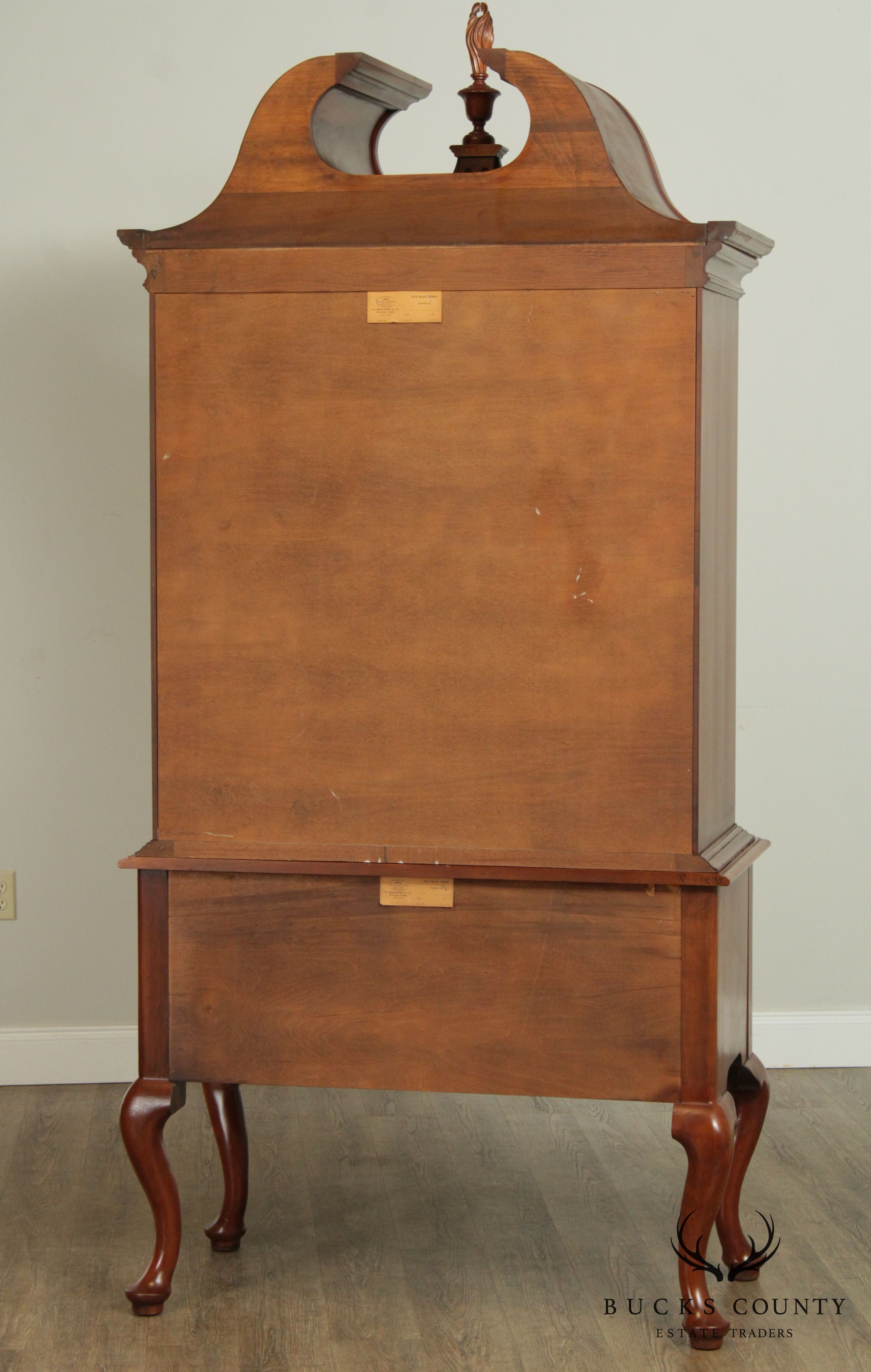 Henkel Harris Queen Anne Style Cherry Highboy