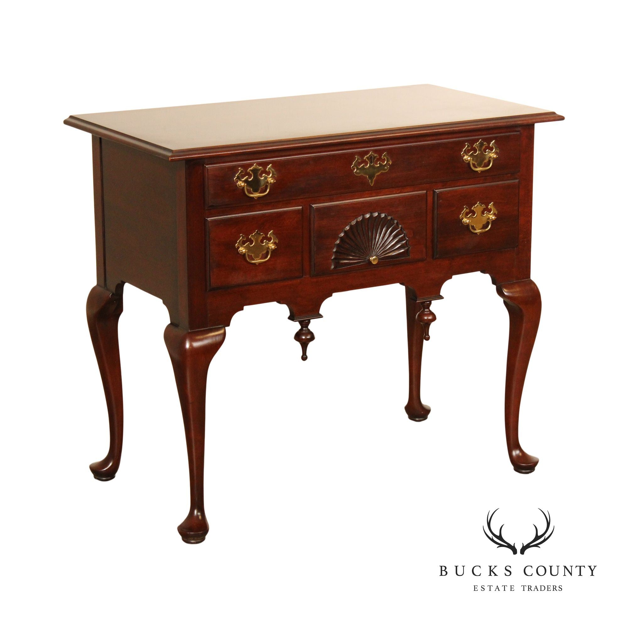 Statton Private Collection Queen Anne Style Cherry Lowboy