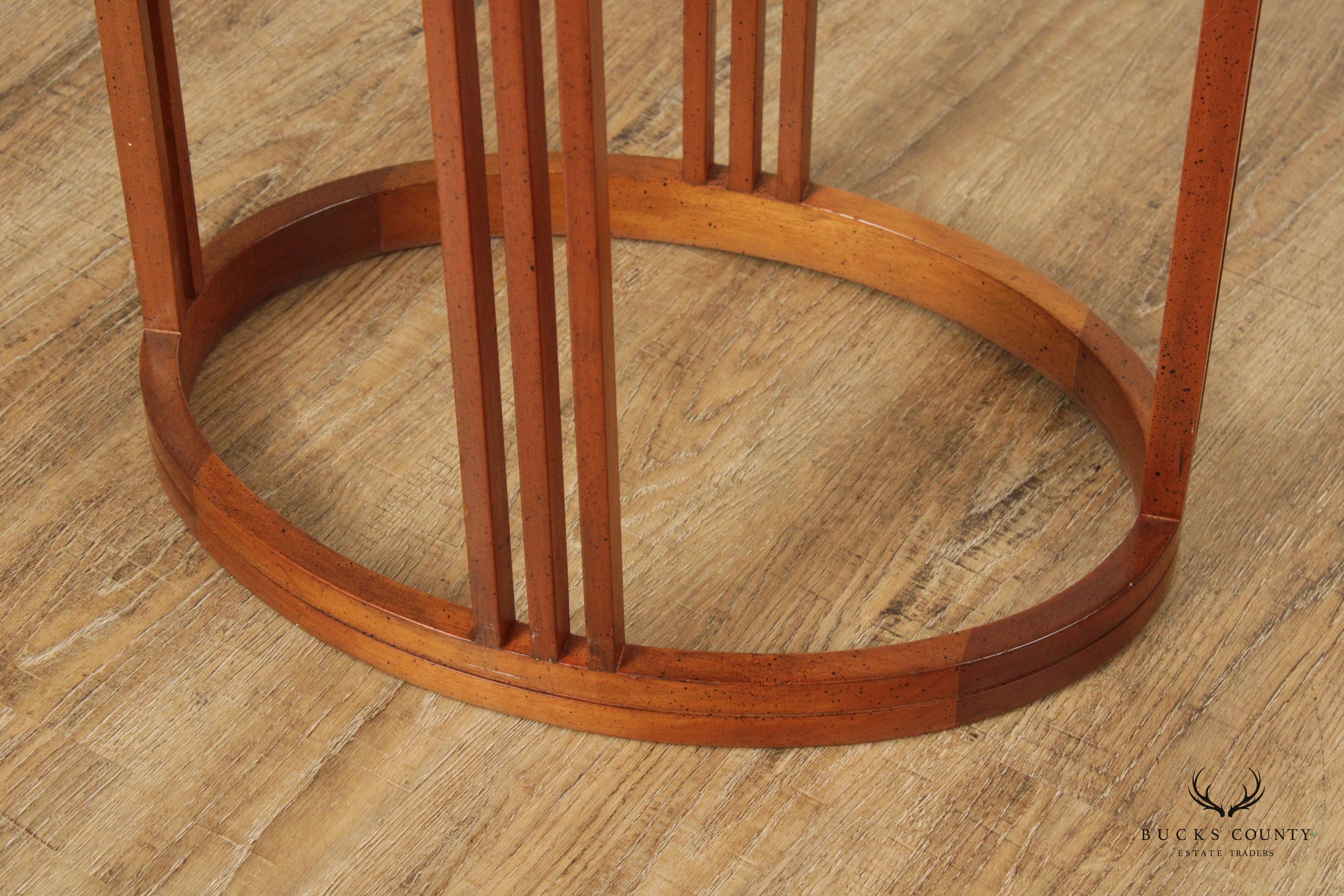 Mid Century Modern Oval Side Table