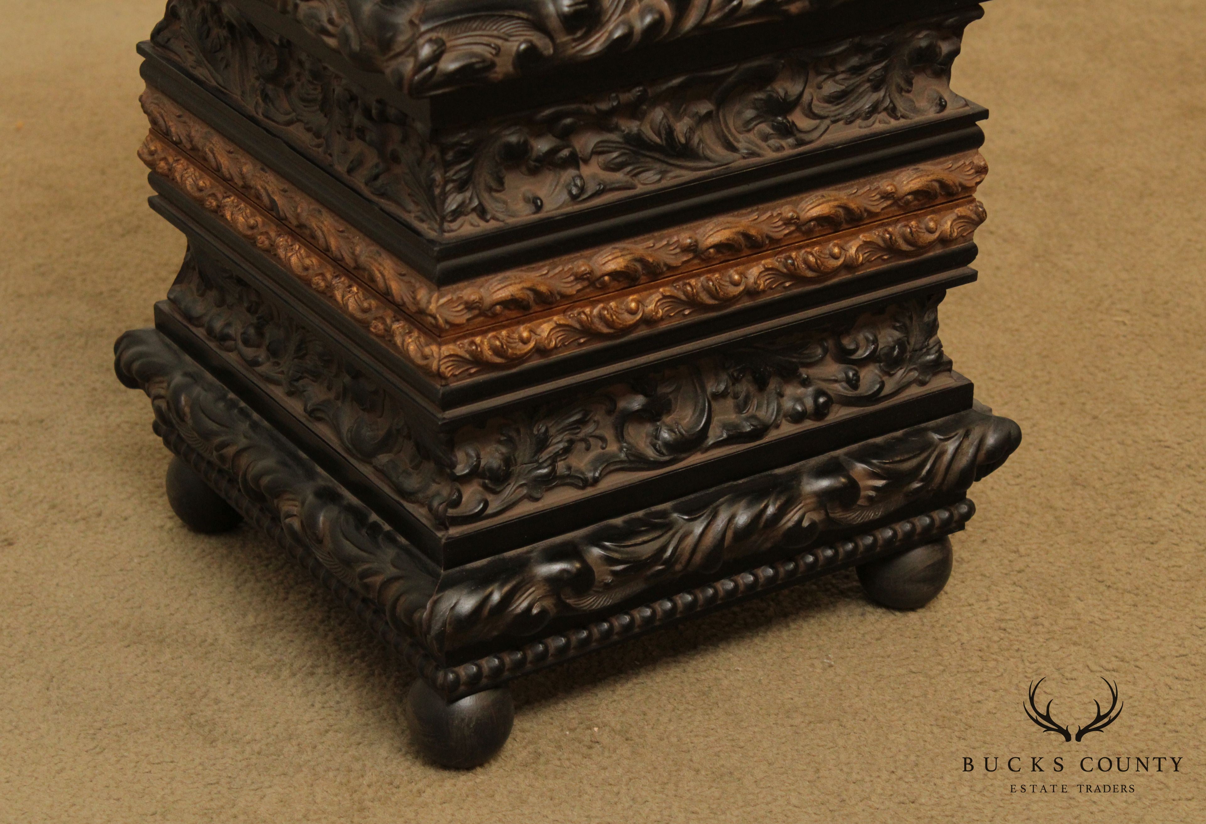 Italian Renaissance Style Carved Umbrella Stand