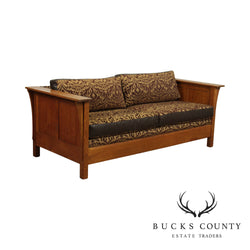 Stickley Mission Collection Oak Custom Upholstered Sofa