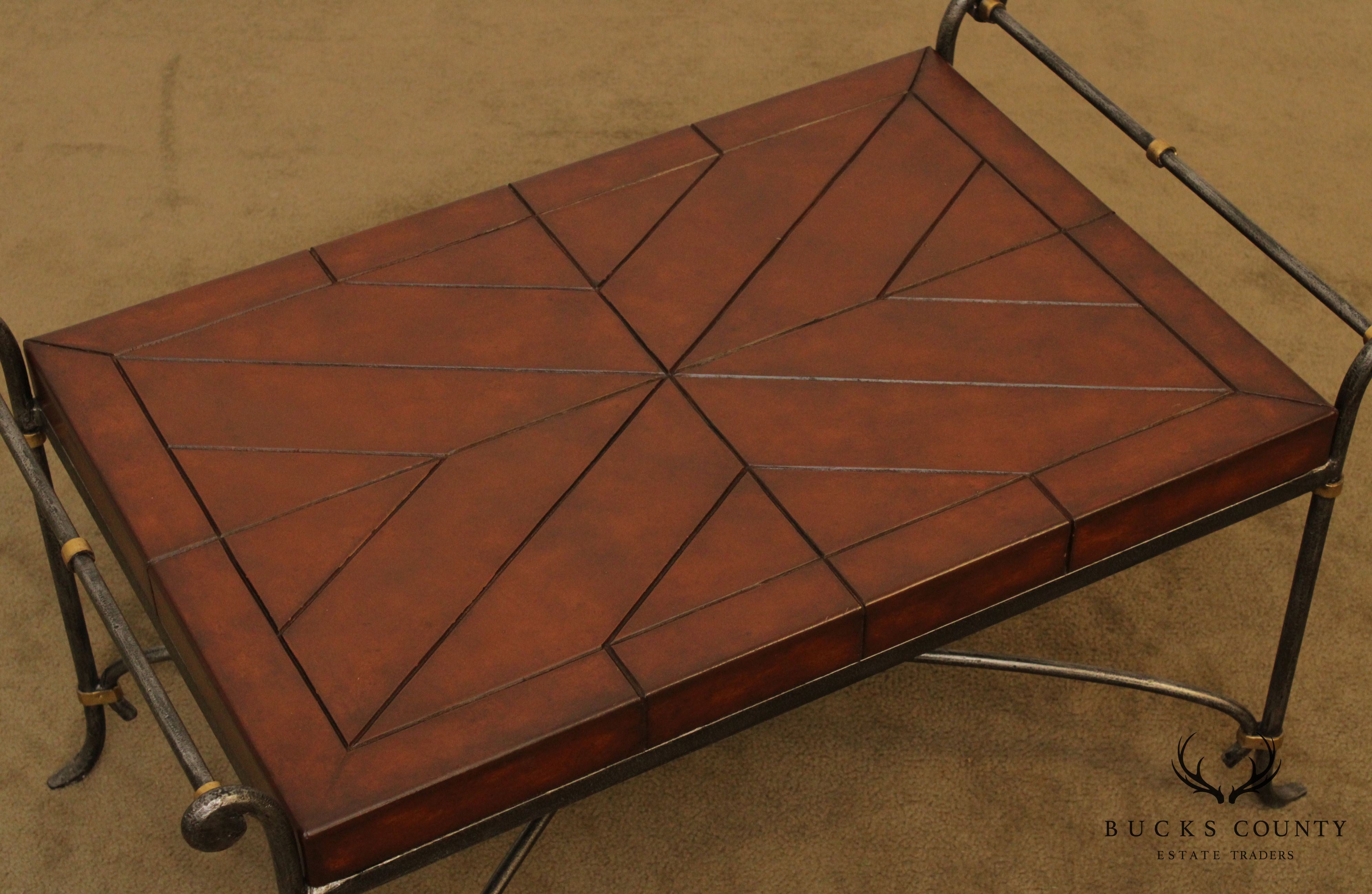 Quality Forged Steel Base Coffee Table