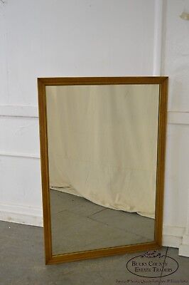 Henredon Vintage Walnut Frame Rectangular Wall Mirror