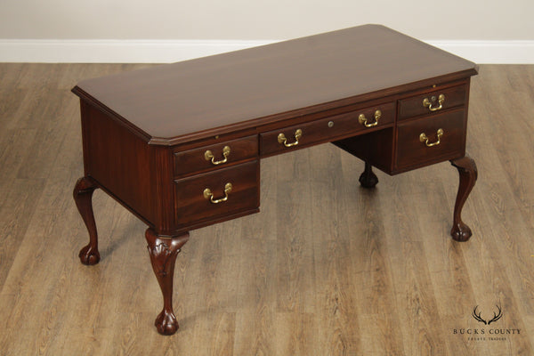 Ethan Allen Georgian Court Chippendale Style Ball and Claw Foot Desk