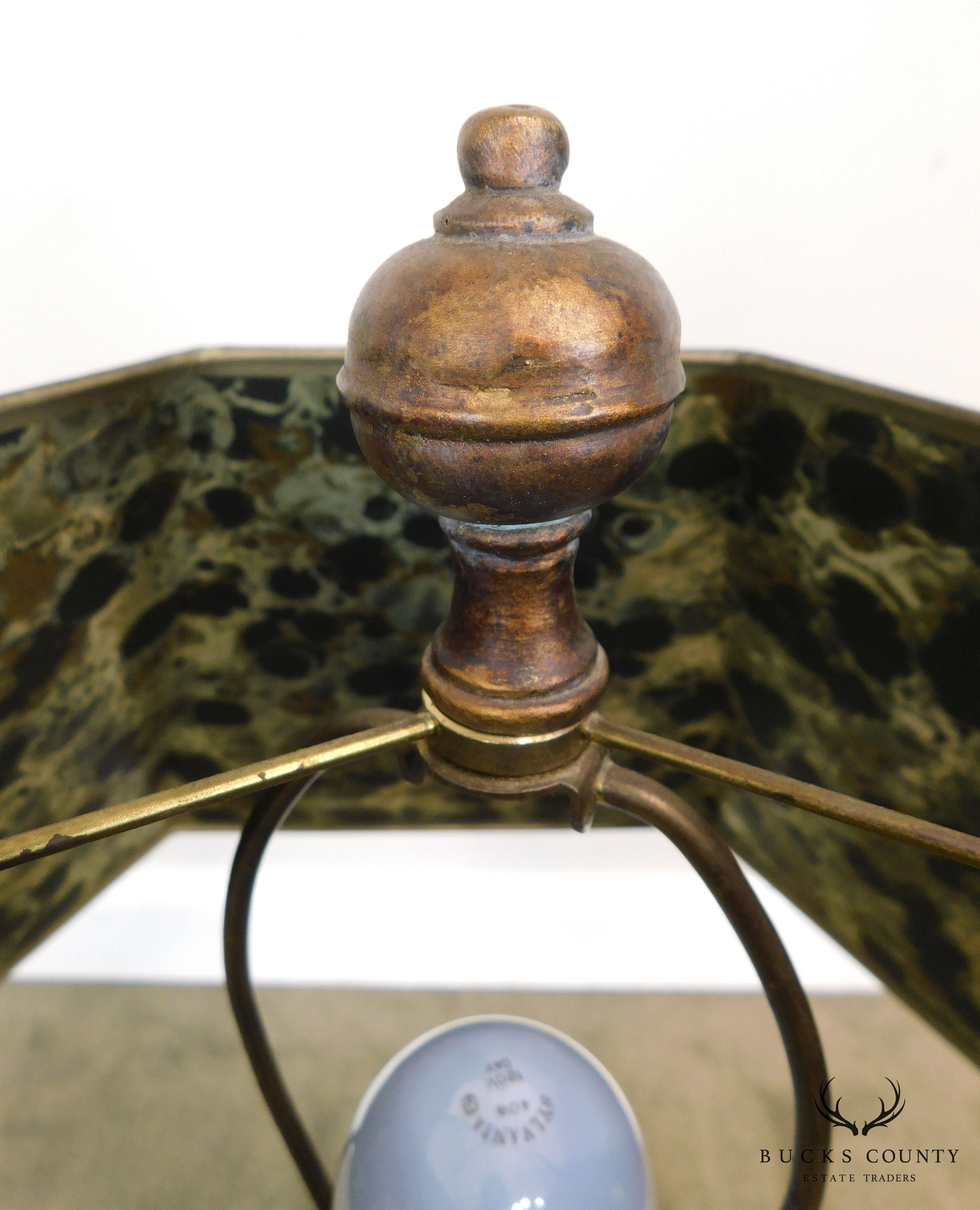 Regency Style Metal Table Lamp Possibly Maitland Smith