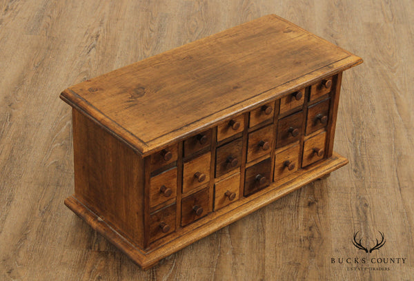 Vintage 18 Drawer Hardwood Apothecary Chest