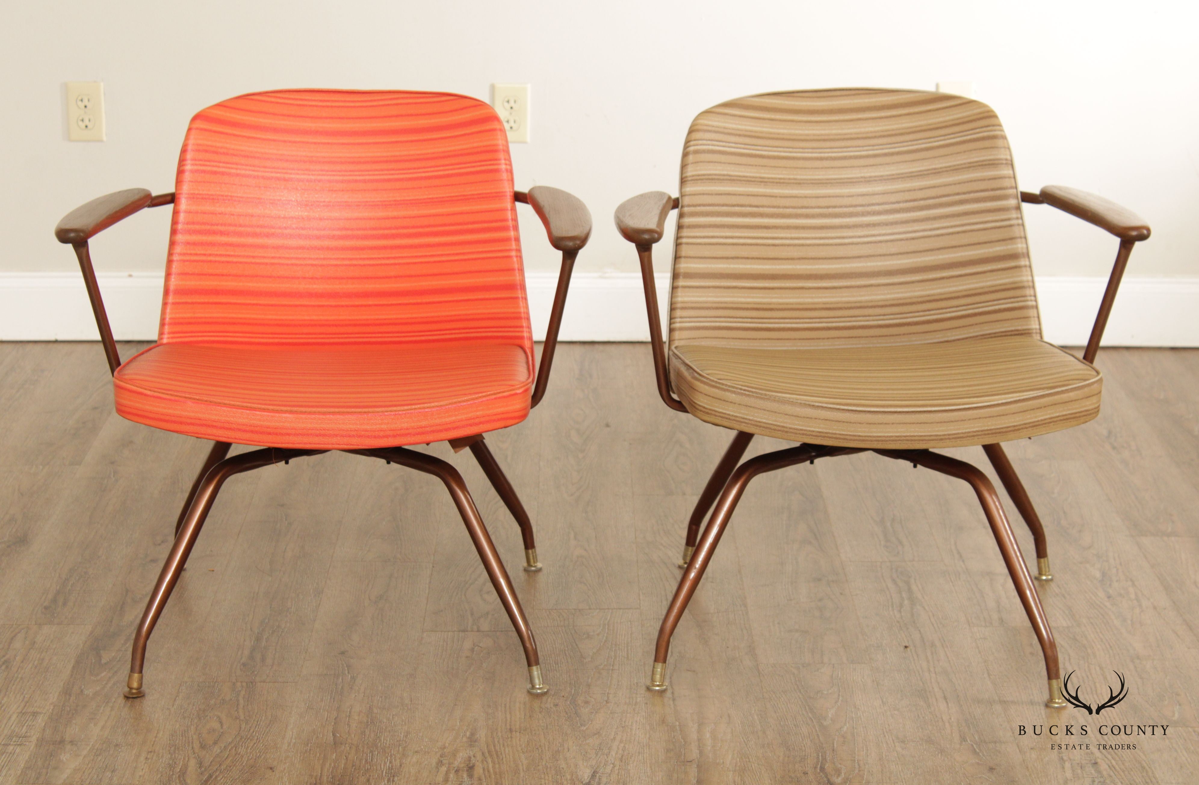 Mid Century Modern Pair of Baumritter Armchairs