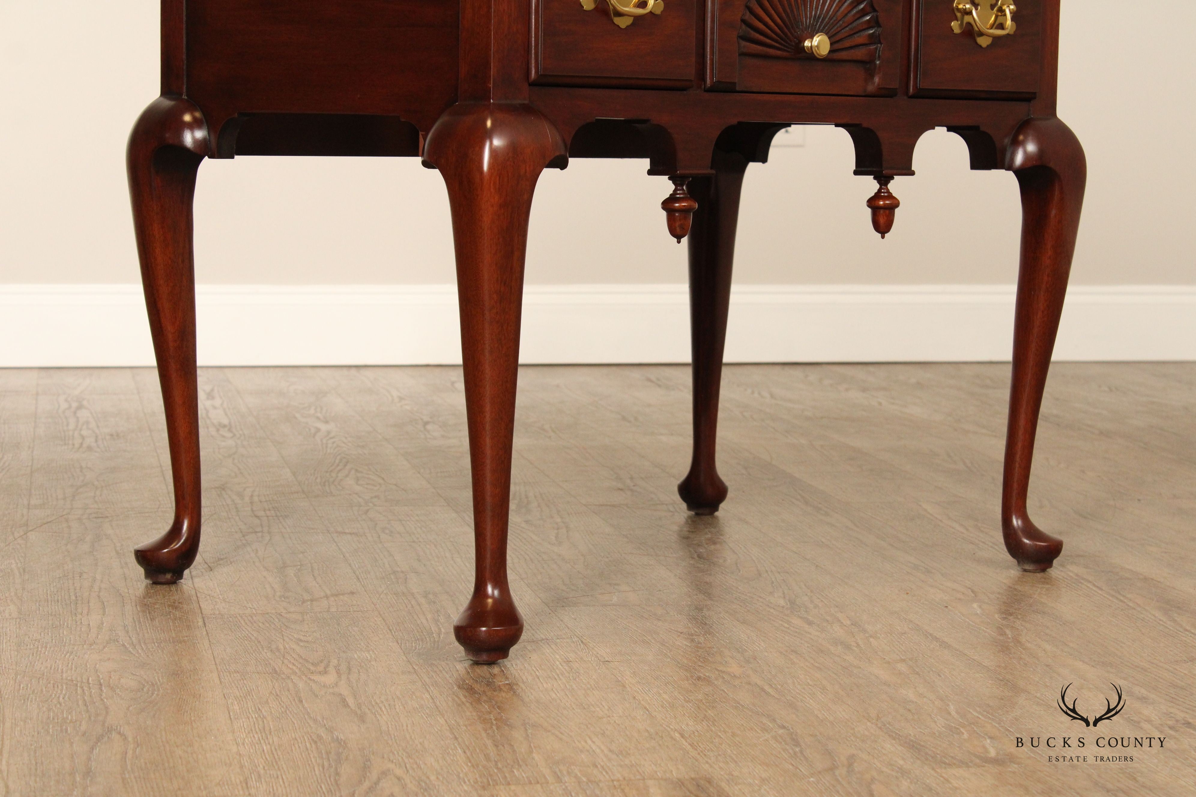 Henkel Harris Queen Anne Style Mahogany Lowboy