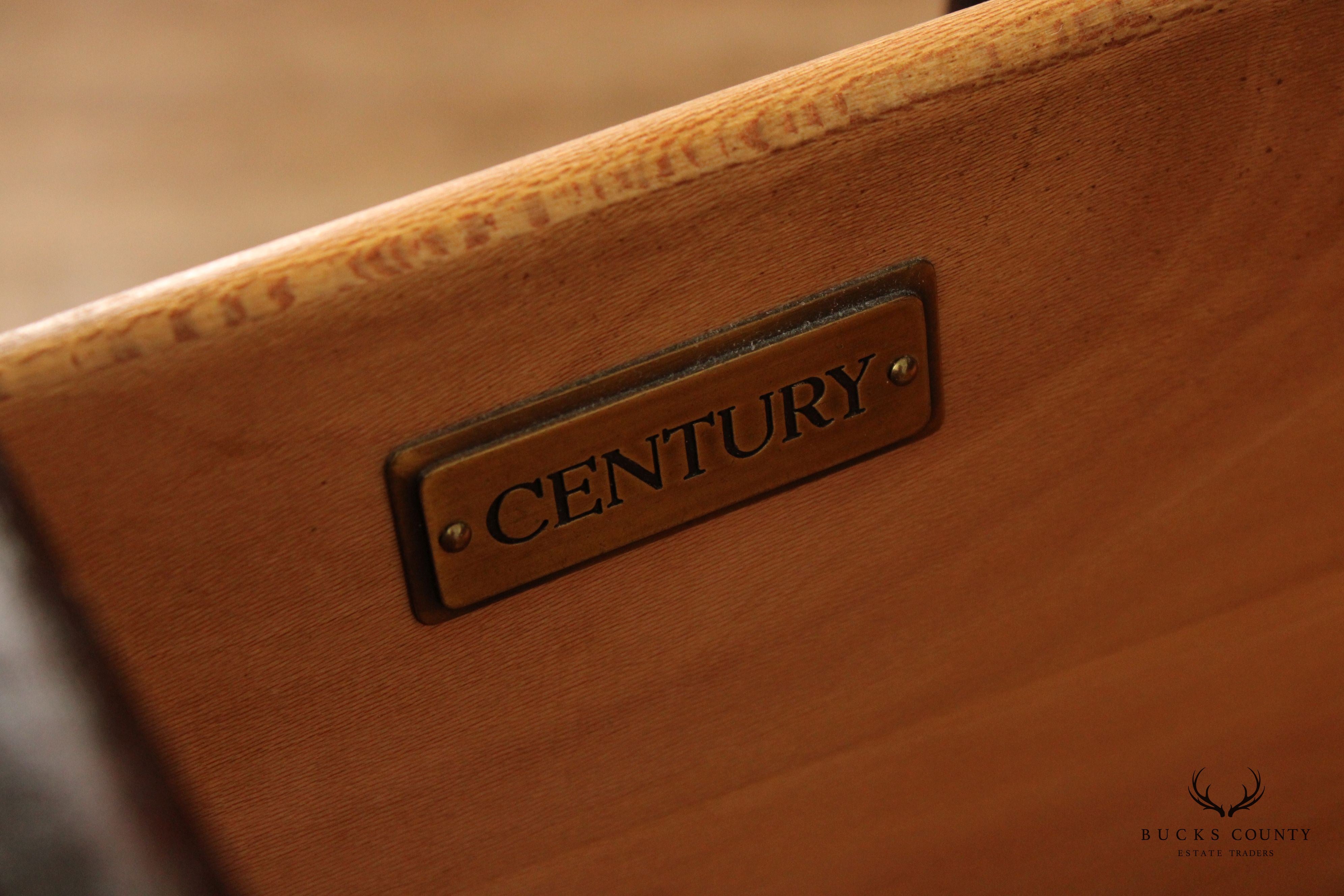 Century Furniture Rococo Style Pair of Mahogany Nightstands