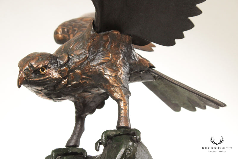Quality Cast Iron Eagle Sculpture