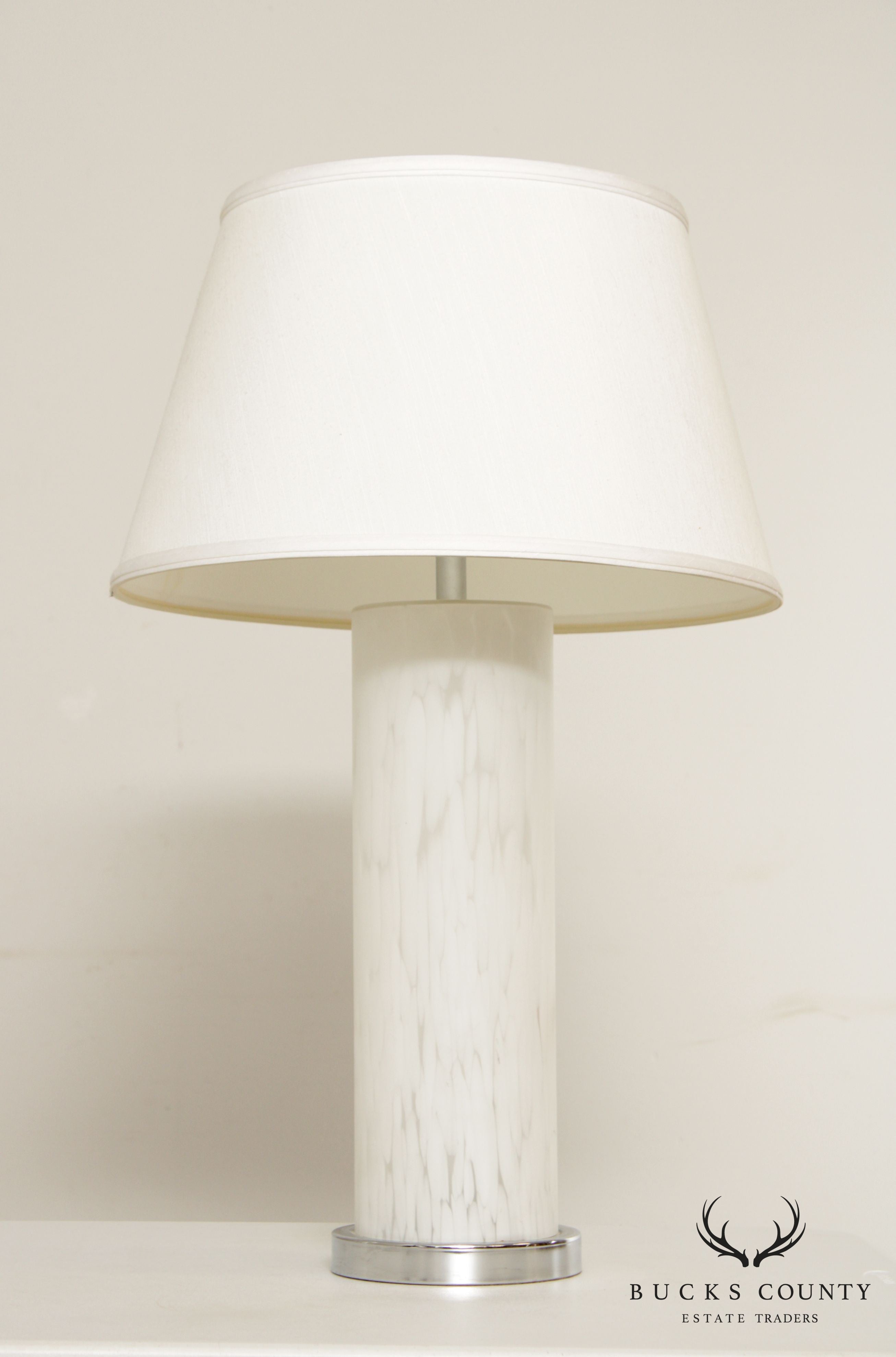 Mid Century Modern Art Glass Table Lamps