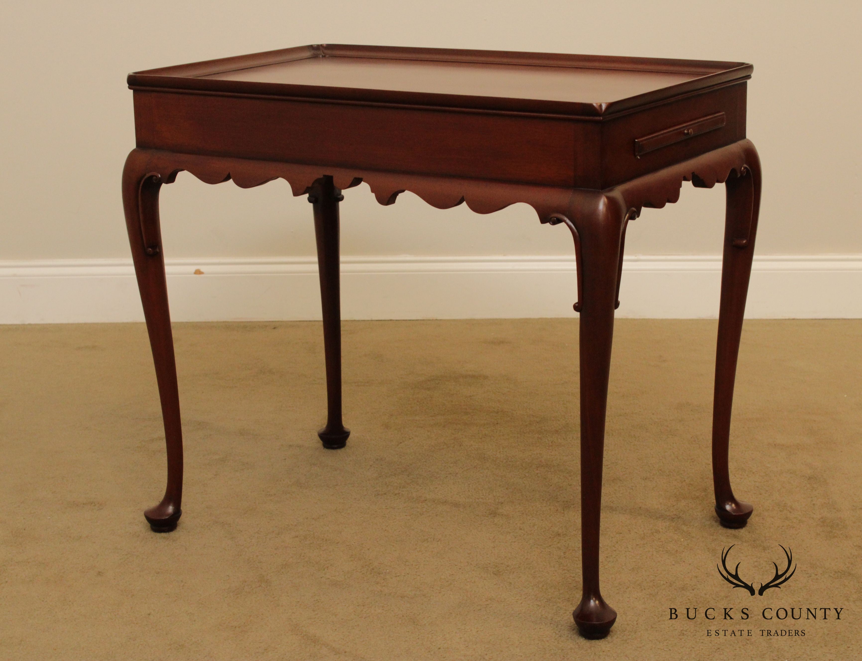 Kittinger Colonial Williamsburg Mahogany Queen Anne Tea Table (CW 8)