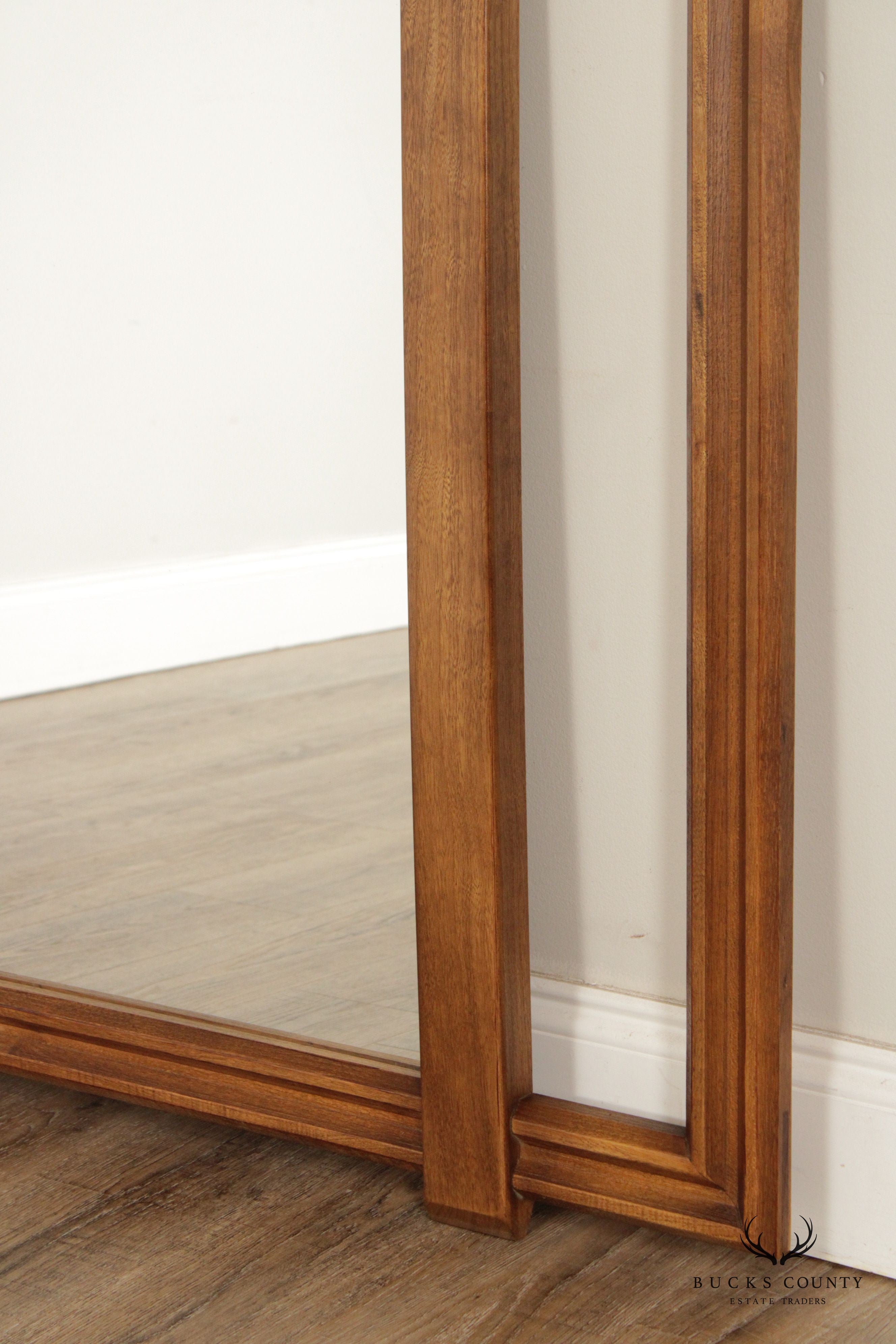 Lane Mid Century Modern Walnut Wall Mirror