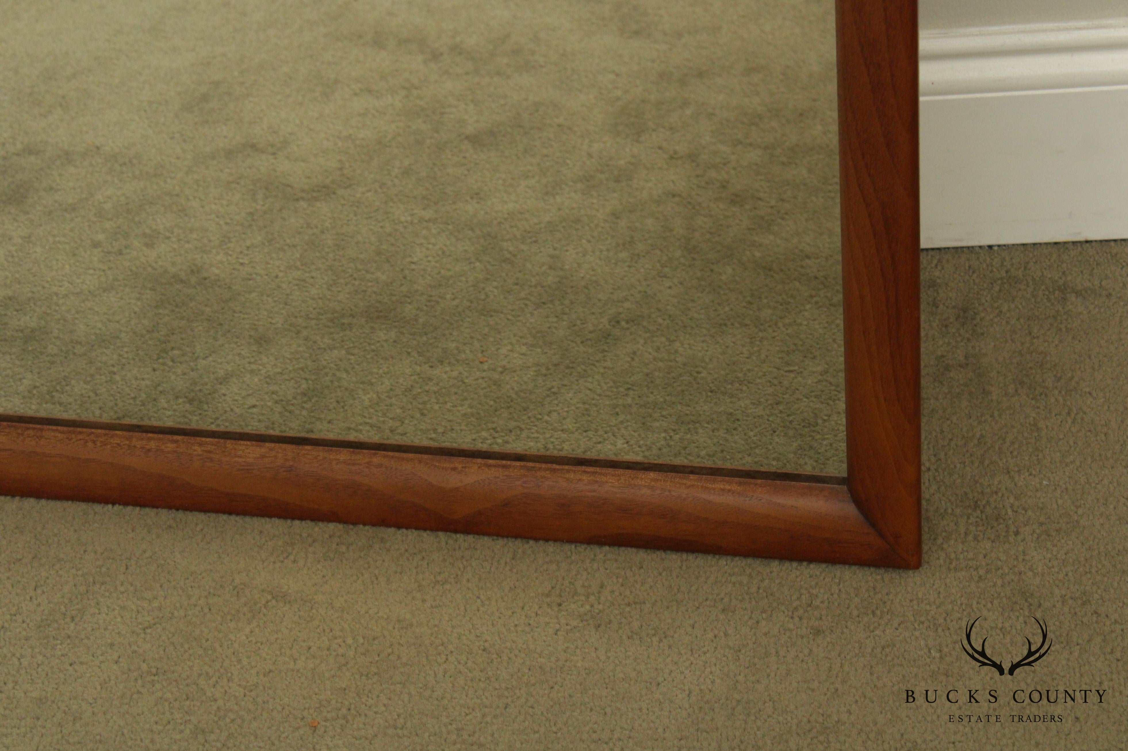 Kipp Stewart Mid Century Modern Walnut Frame Wall Mirror