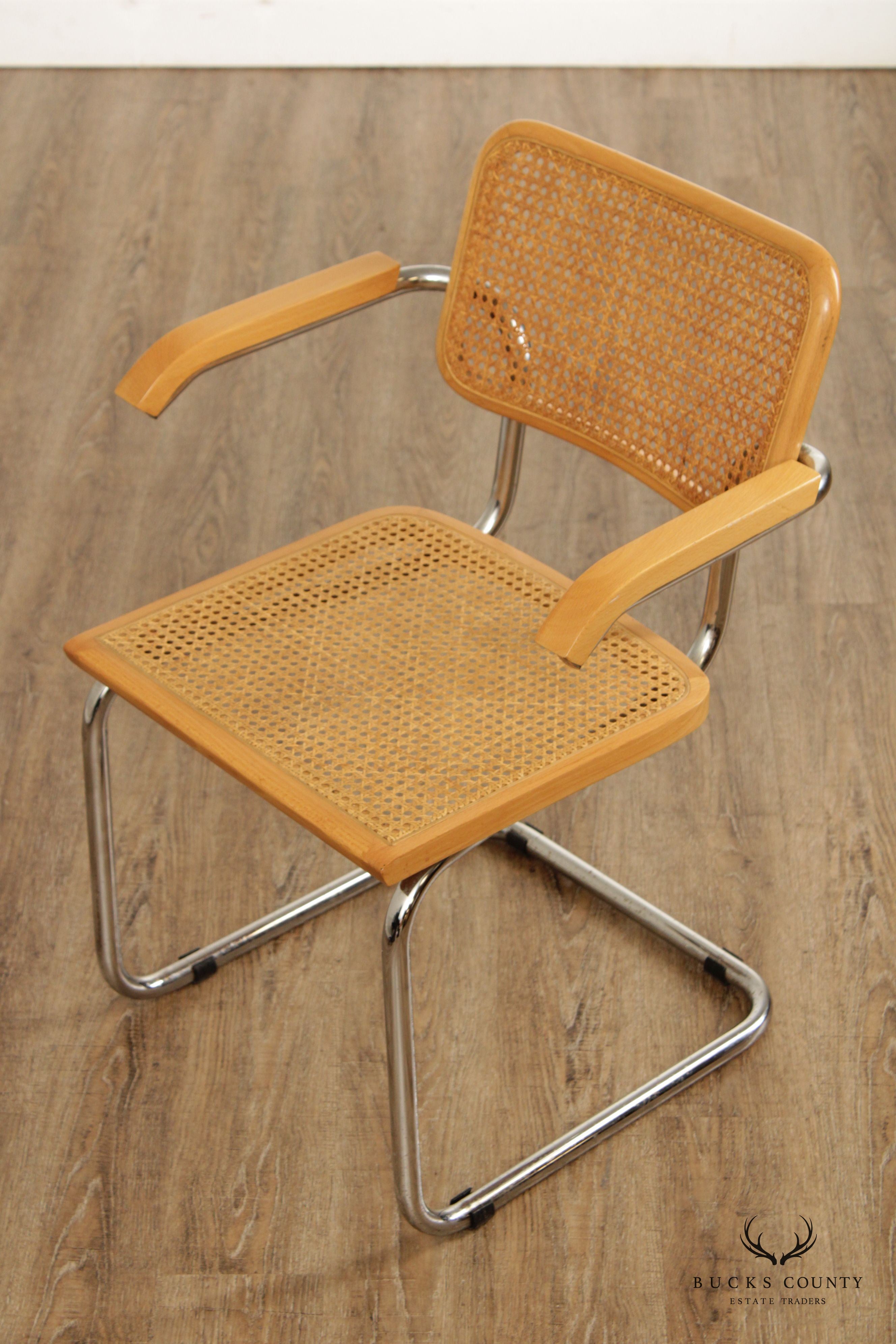 Marcel Breuer Italian Mid Century Modern Cesca Armchair