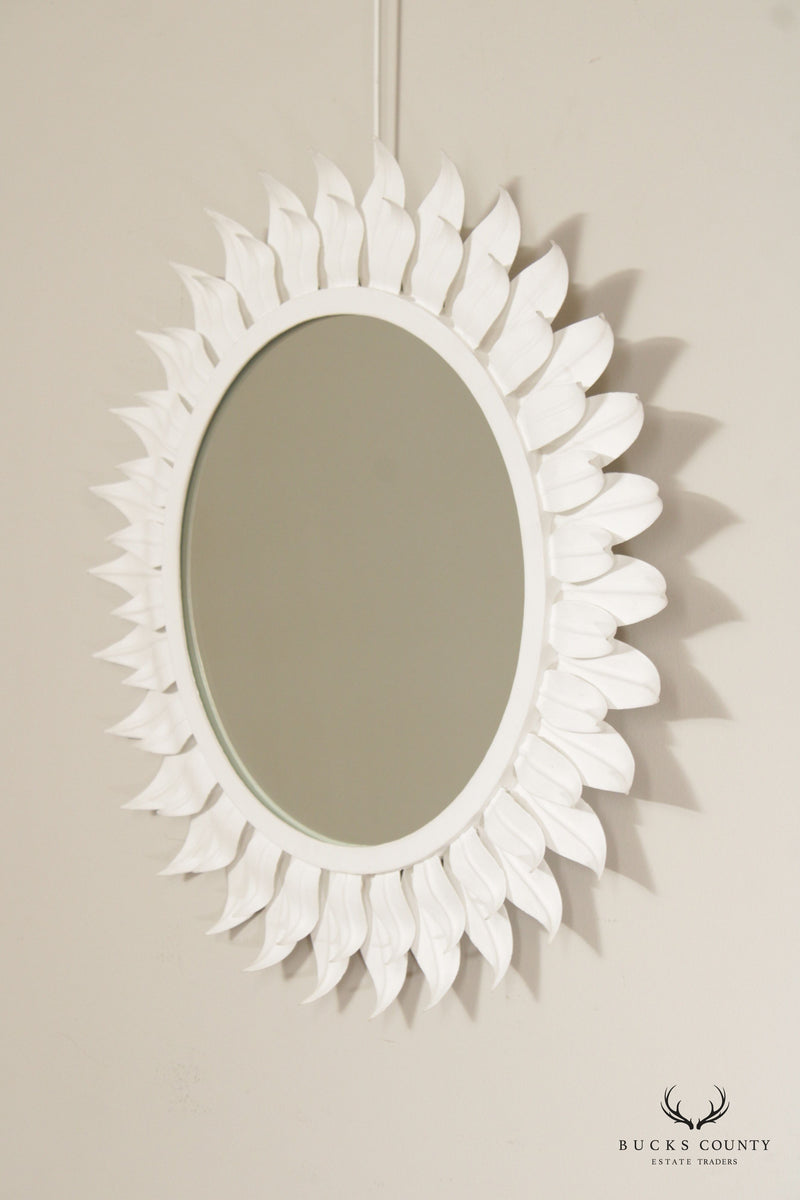 Currey & Company Enameled Steel Sunburst Wall Mirror